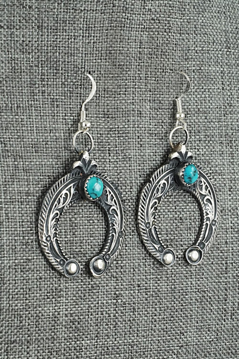 Turquoise & Sterling Silver Earrings - Eva & Linberg Billah