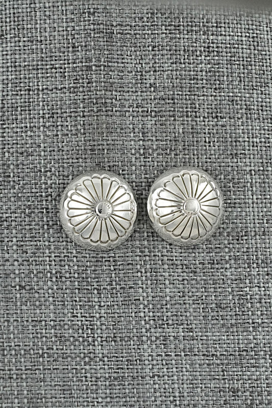Sterling Silver Earrings - Marie Yazzie
