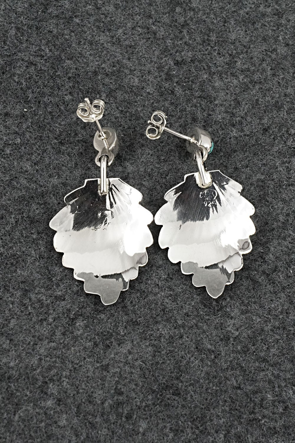Turquoise & Sterling Silver Earrings - Genevieve Francisco