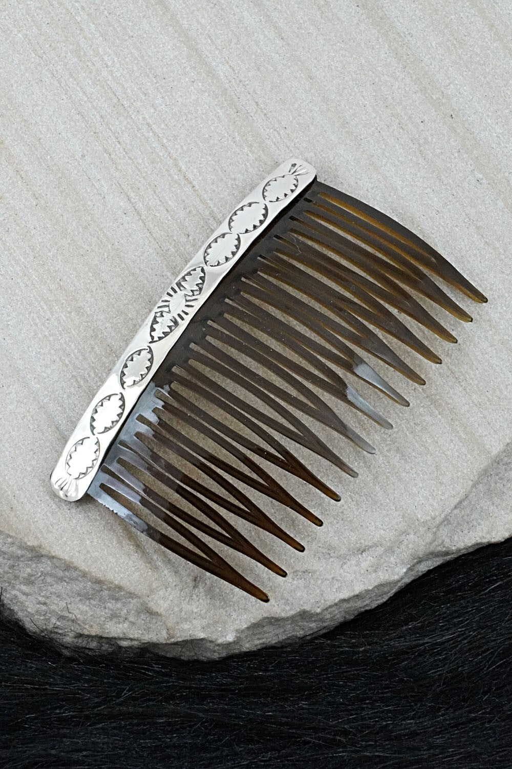 Sterling Silver Hair Combs - Bertha Begay