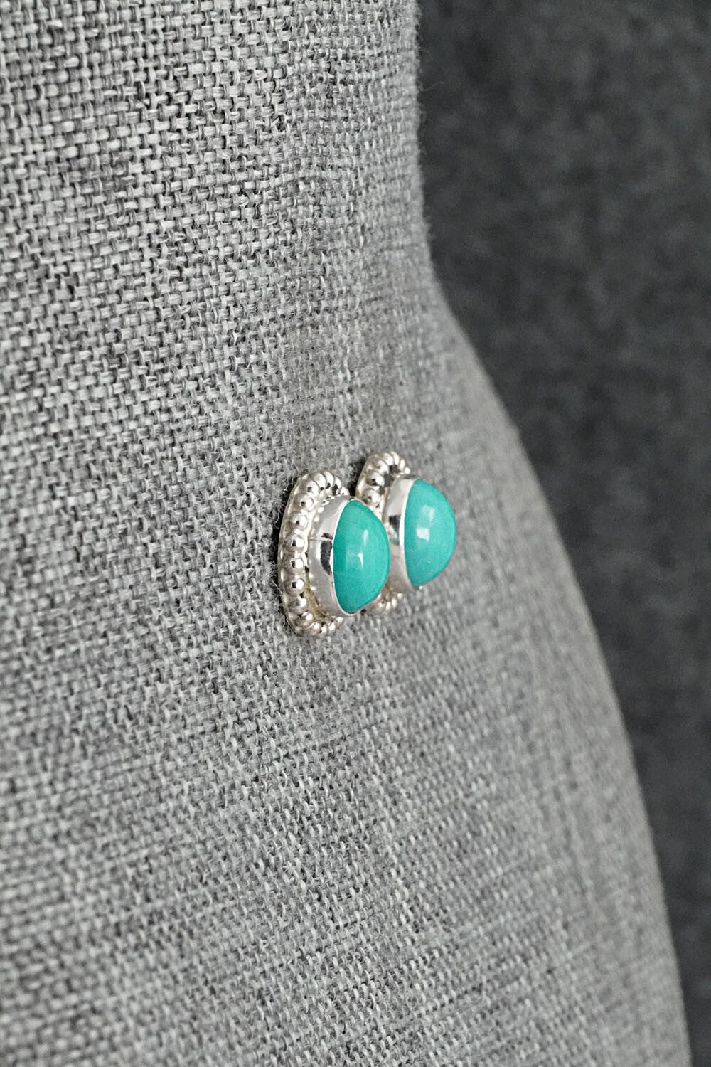 Turquoise & Sterling Silver Earrings - Byron Begay