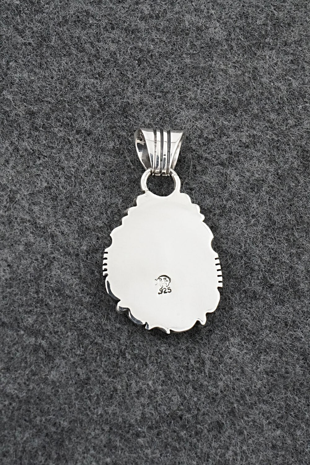 Ammonite & Sterling Silver Pendant - Samuel Yellowhair
