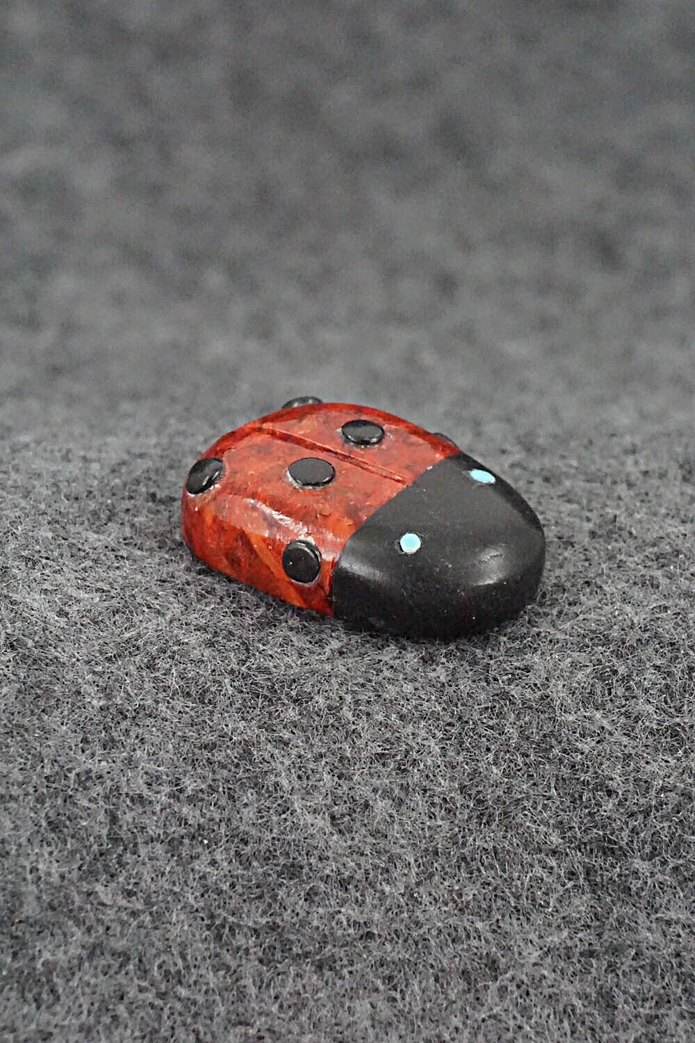 Ladybug Zuni Fetish Carving - Reynold Lunasee