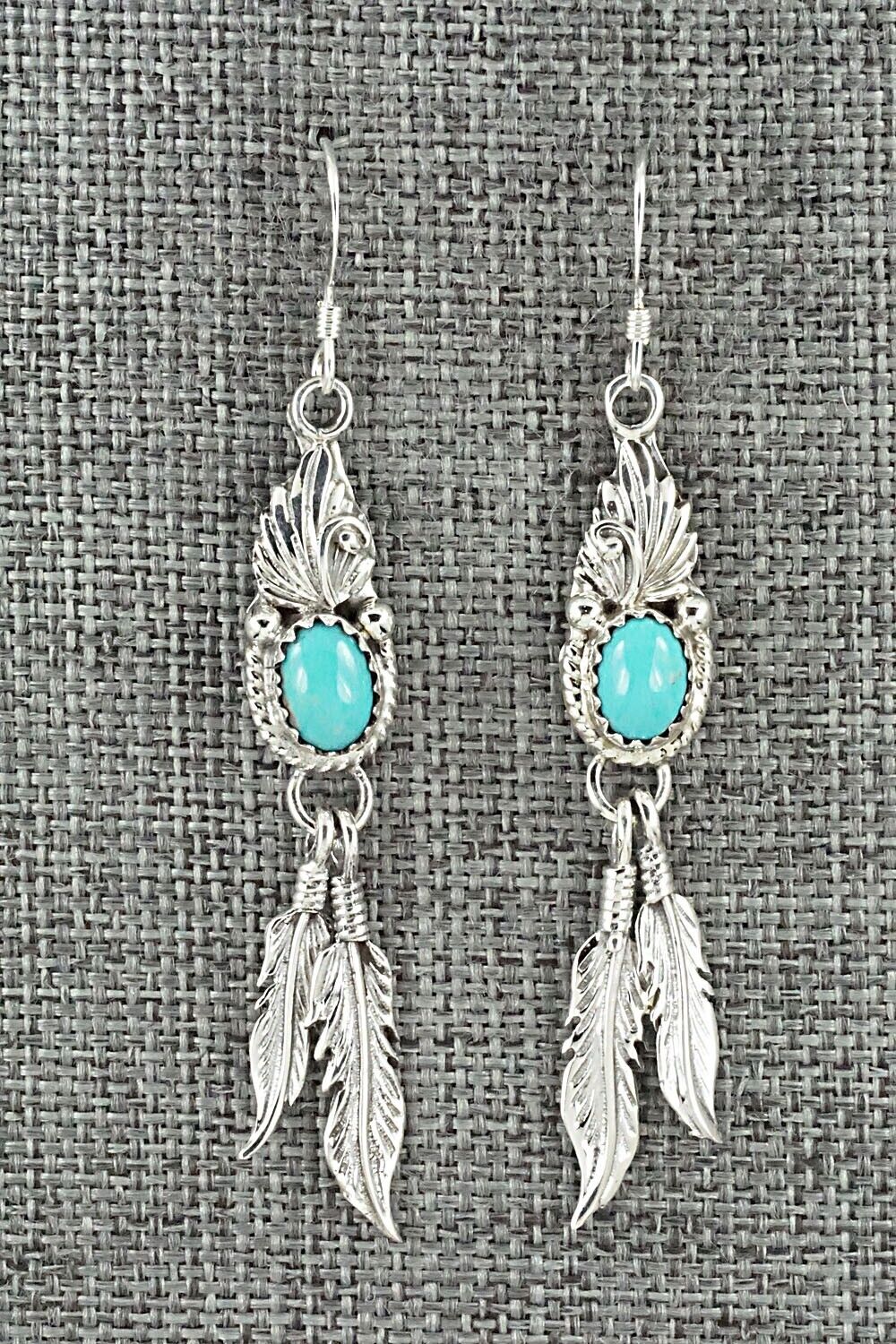Turquoise & Sterling Silver Earrings - Judy Largo
