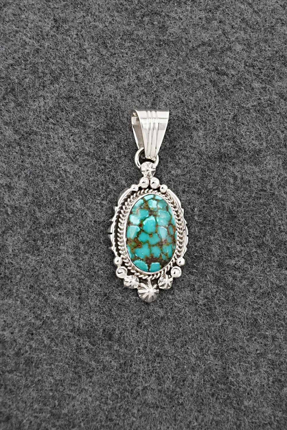 Turquoise & Sterling Silver Pendant - Daniel Benally
