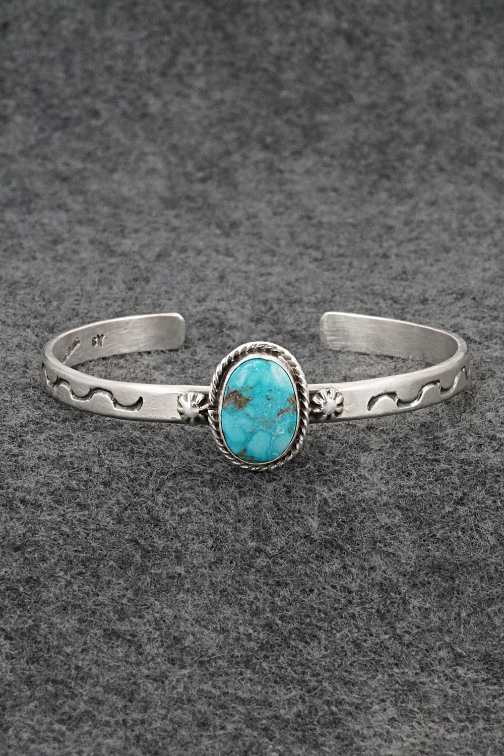 Turquoise & Sterling Silver Bracelet - Samuel Yellowhair