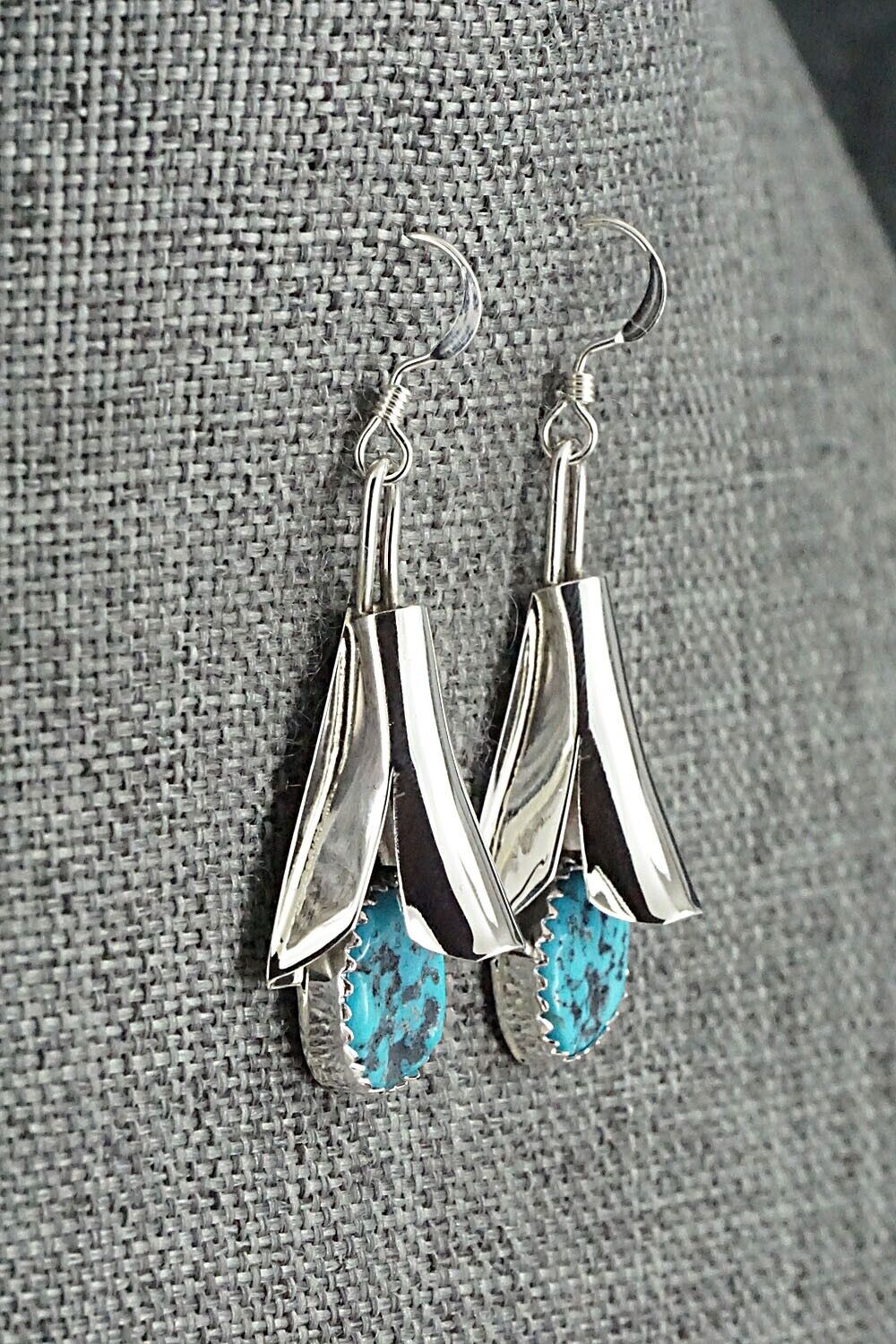 Turquoise & Sterling Silver Squash Blossom Set - Louise Yazzie