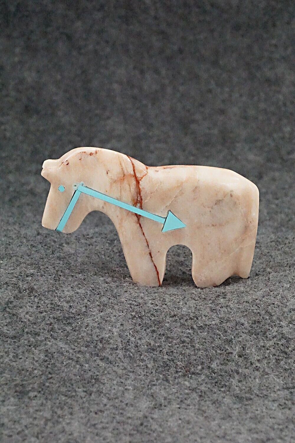 Horse Zuni Fetish Carving - Bernard Laiwakete
