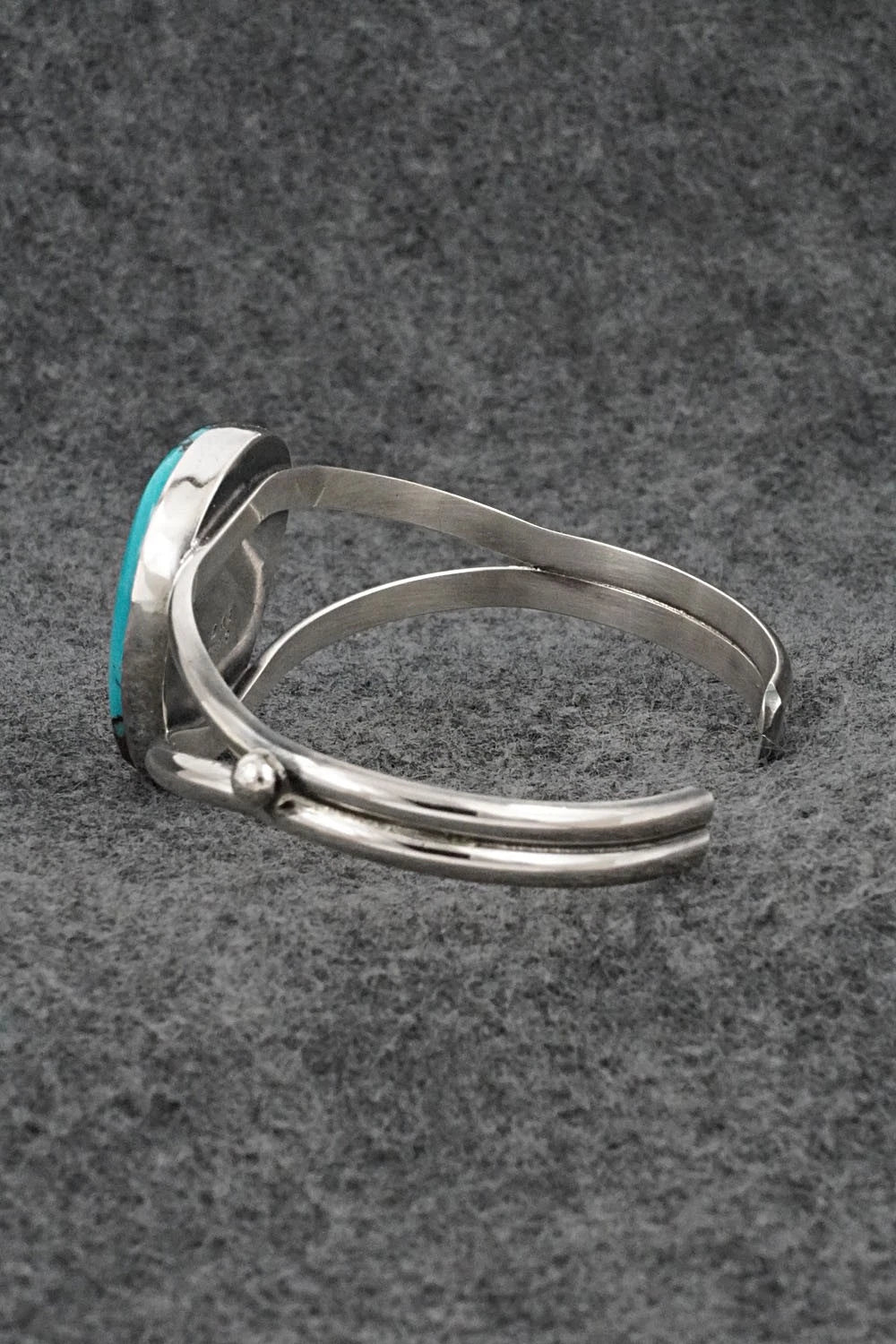 Turquoise & Sterling Silver Bracelet - Eugene Gruber