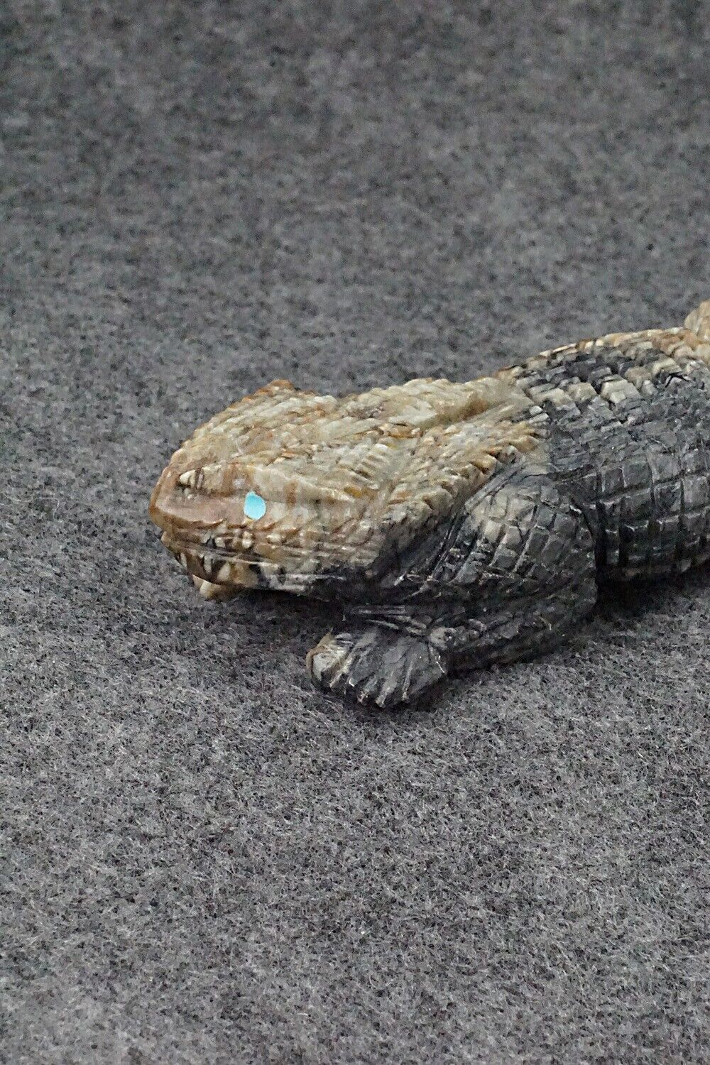Horned Toad Zuni Fetish Carving - Tony Mackel