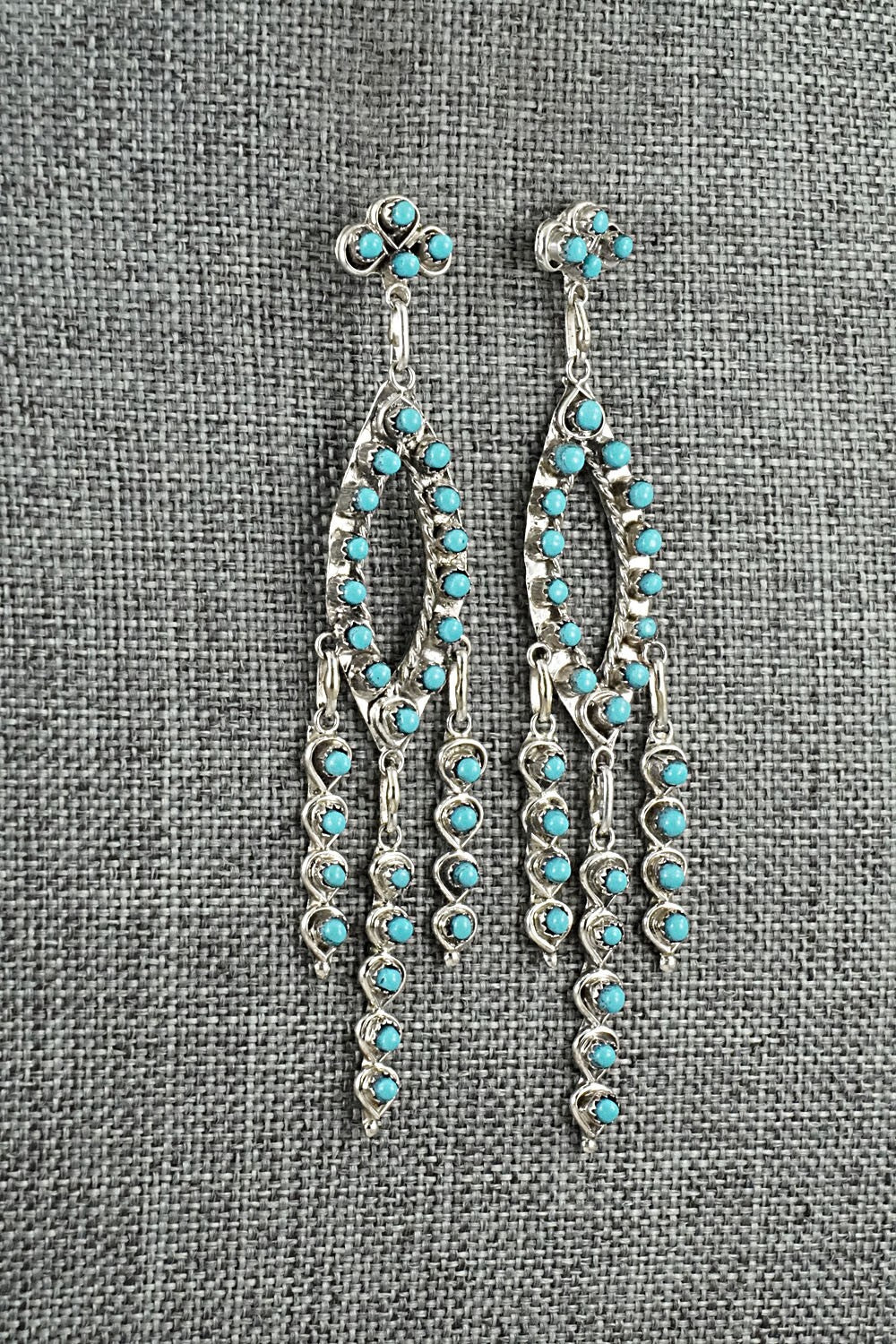 Turquoise & Sterling Silver Earrings - Wayne Johnson