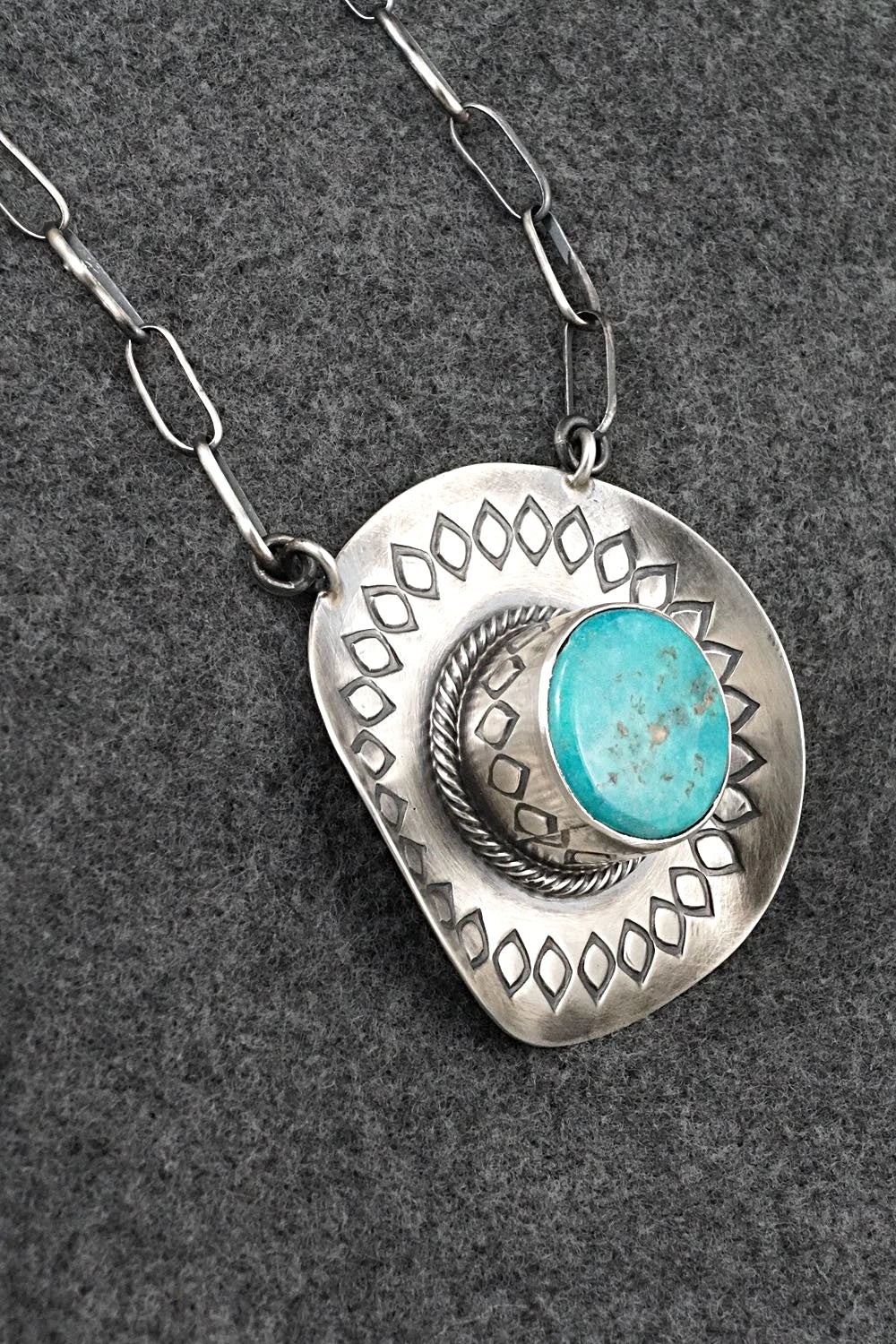 Turquoise & Sterling Silver Necklace - Randy Boyd