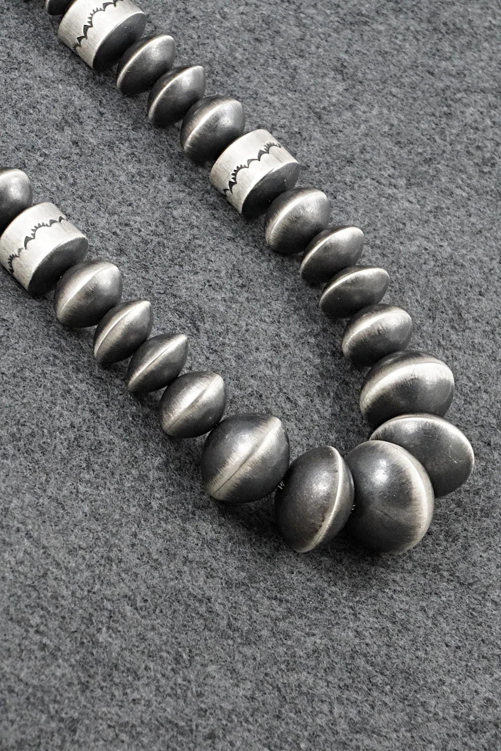 Sterling Silver Navajo Pearl Necklace 20" - Rose Martin