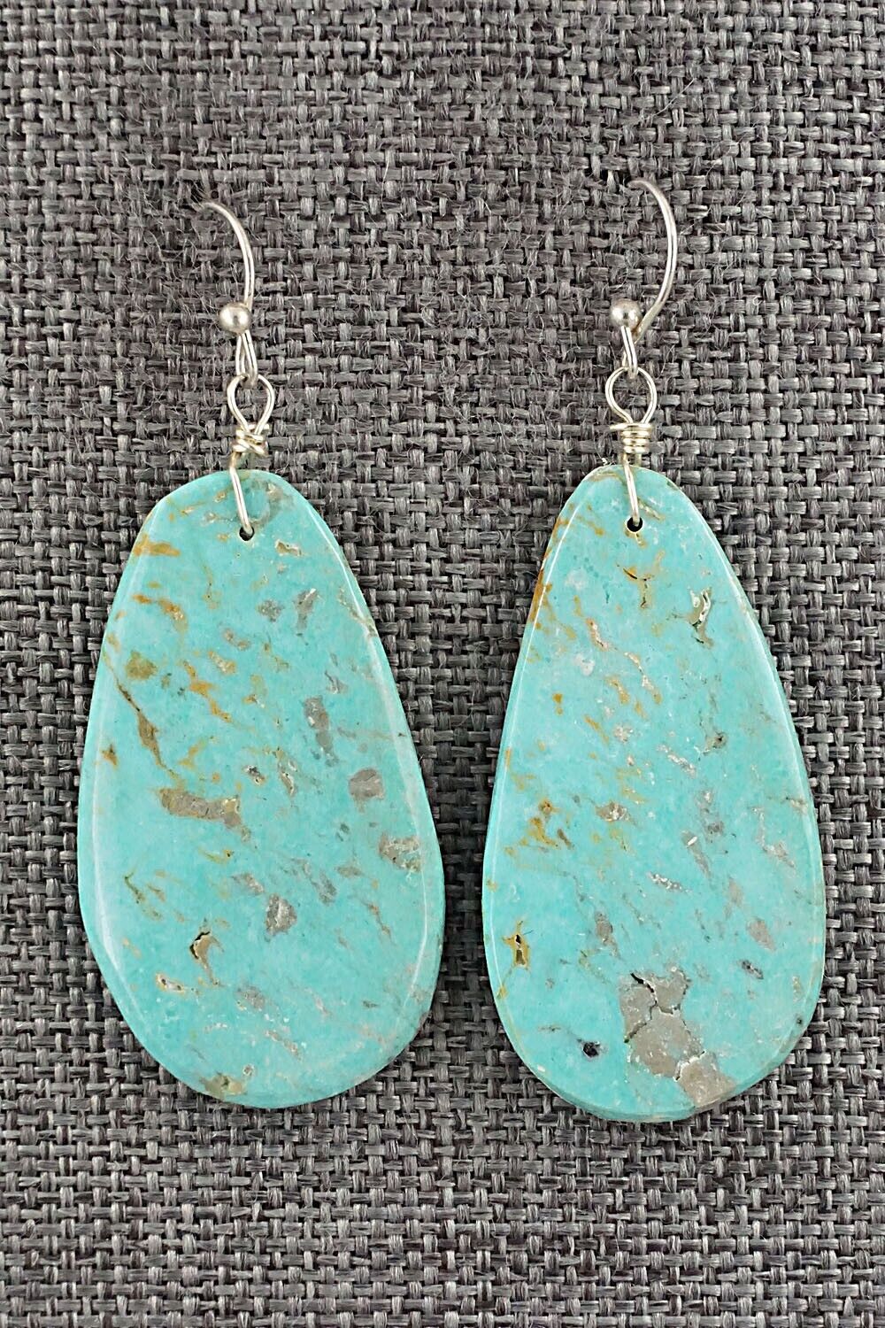 Turquoise & Sterling Silver Earrings - Joe Garcia