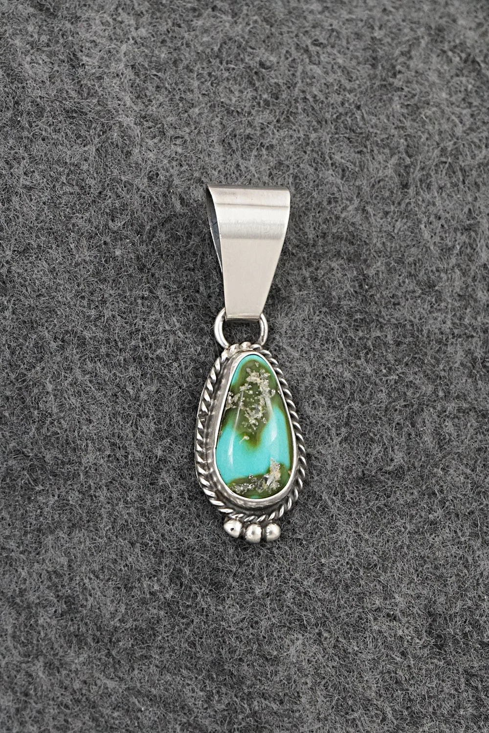 Turquoise & Sterling Silver Pendant - Rosemary Saunders