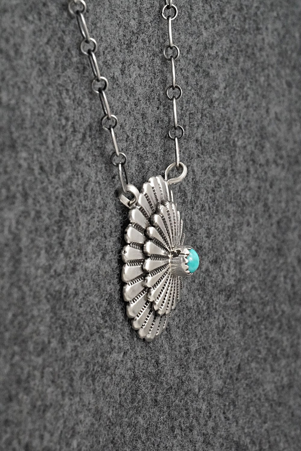 Turquoise & Sterling Silver Necklace - Sheldon Mariano