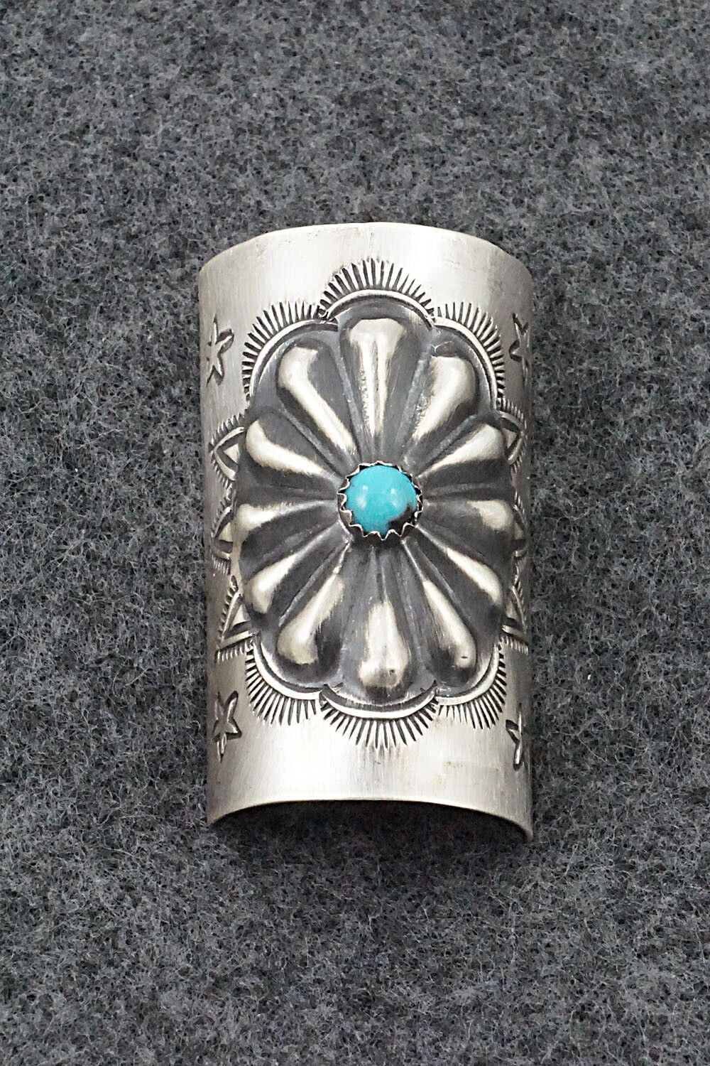 Turquoise & Sterling Silver Hair Pin - Arlene Soce