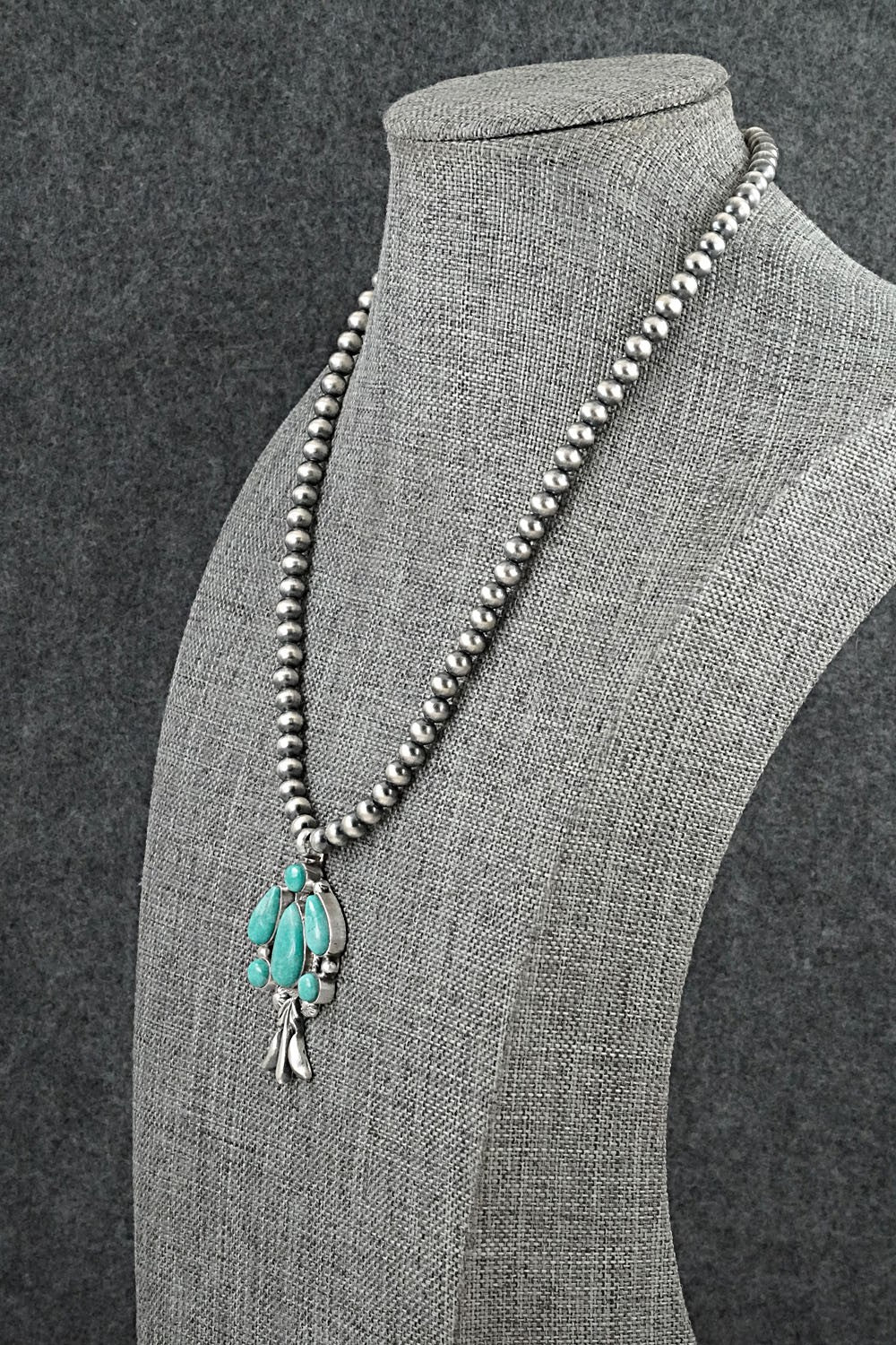 Turquoise & Sterling Silver Necklace - Bobby Platero