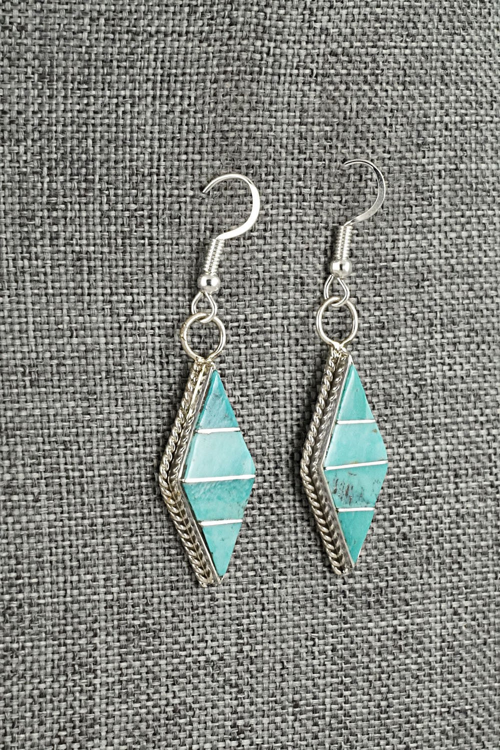 Turquoise & Sterling Silver Earrings - Andrew Enrico