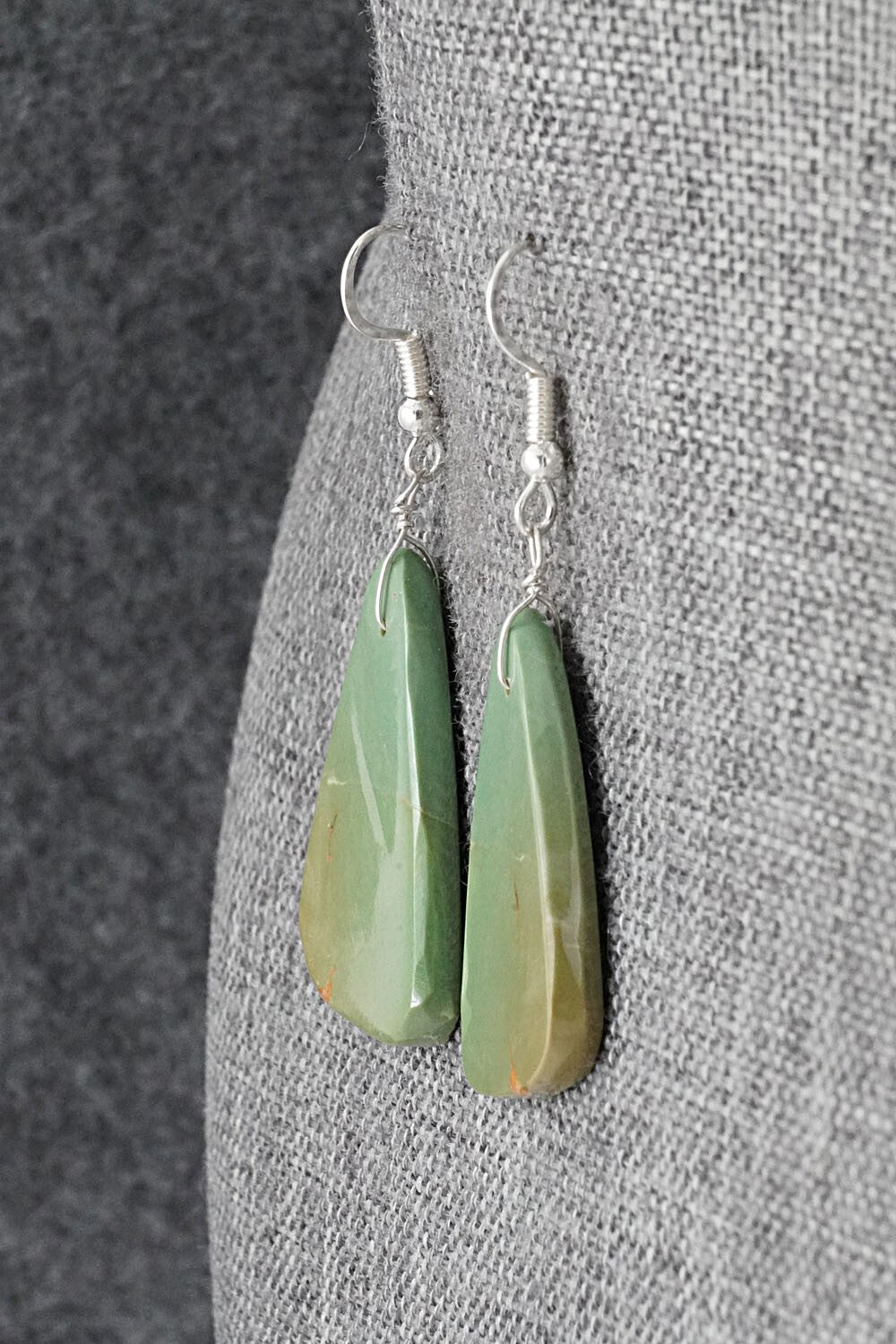 Turquoise & Sterling Silver Earrings - Louise Pete