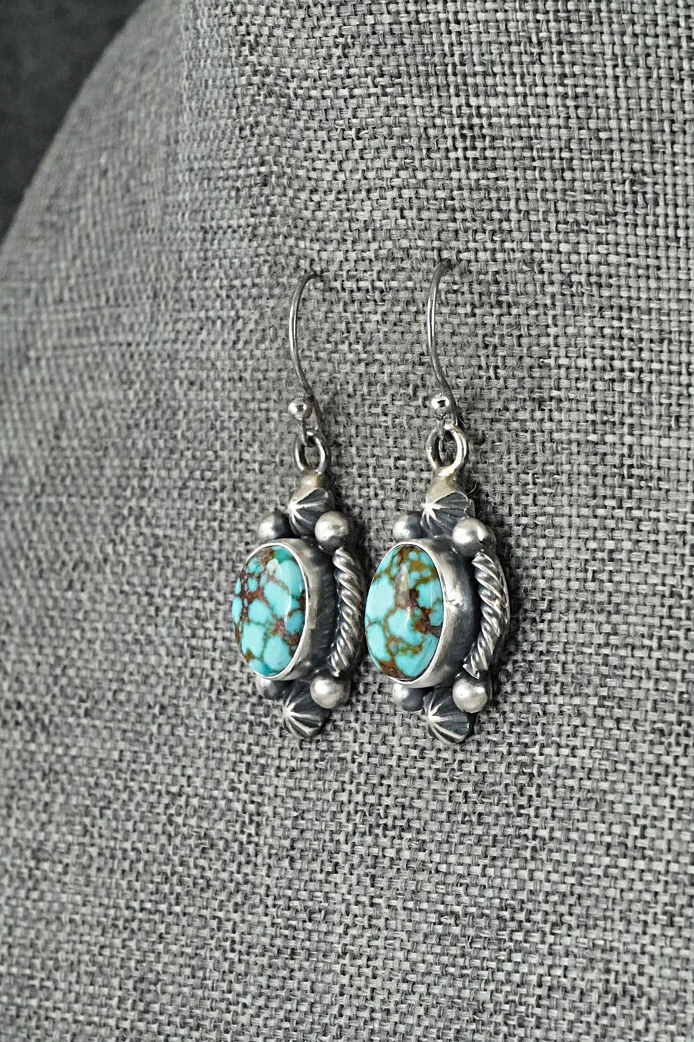 Turquoise & Sterling Silver Necklace and Earrings Set - Paul Livingston