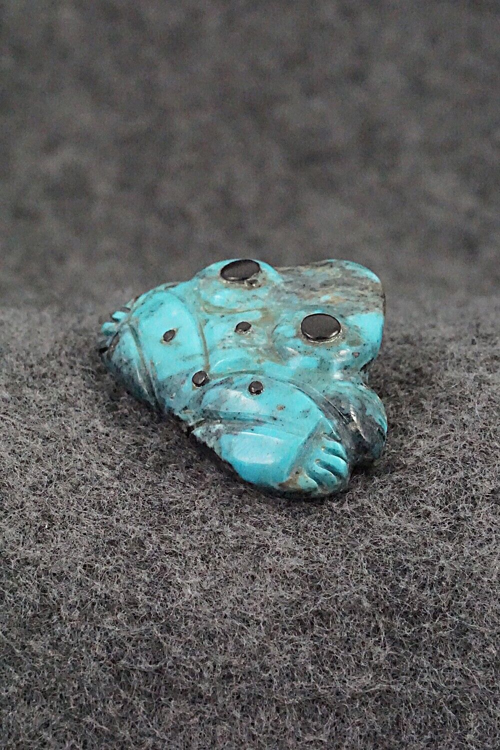 Frog Zuni Fetish Carving - Reynold Lunasee