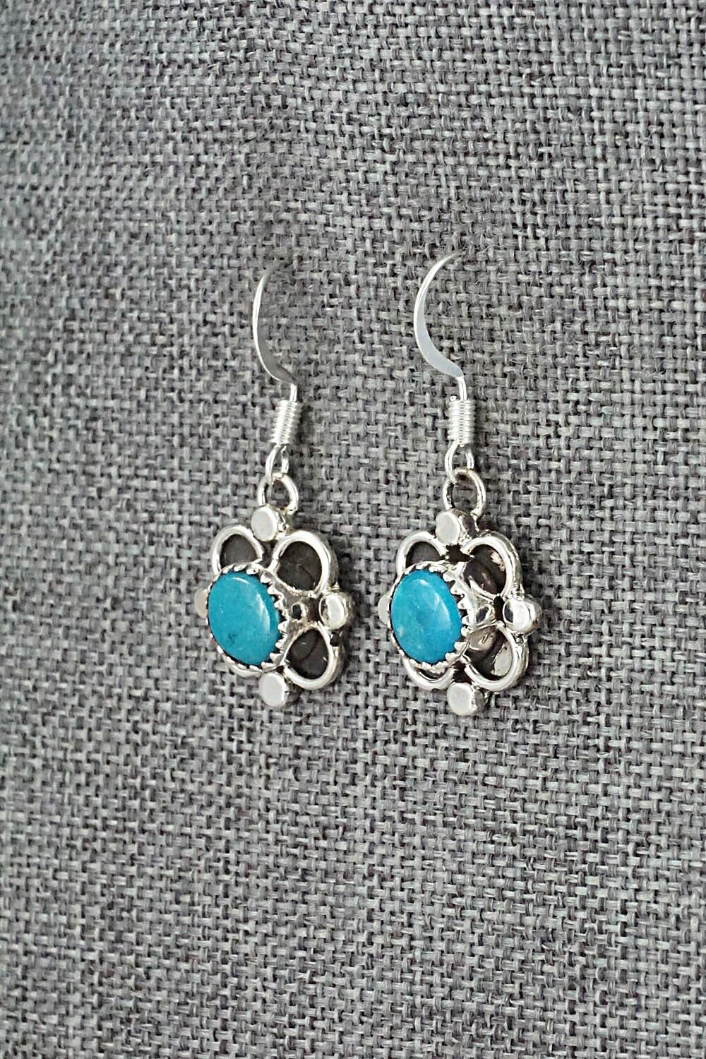 Turquoise & Sterling Silver Earrings - Sandra Parkett