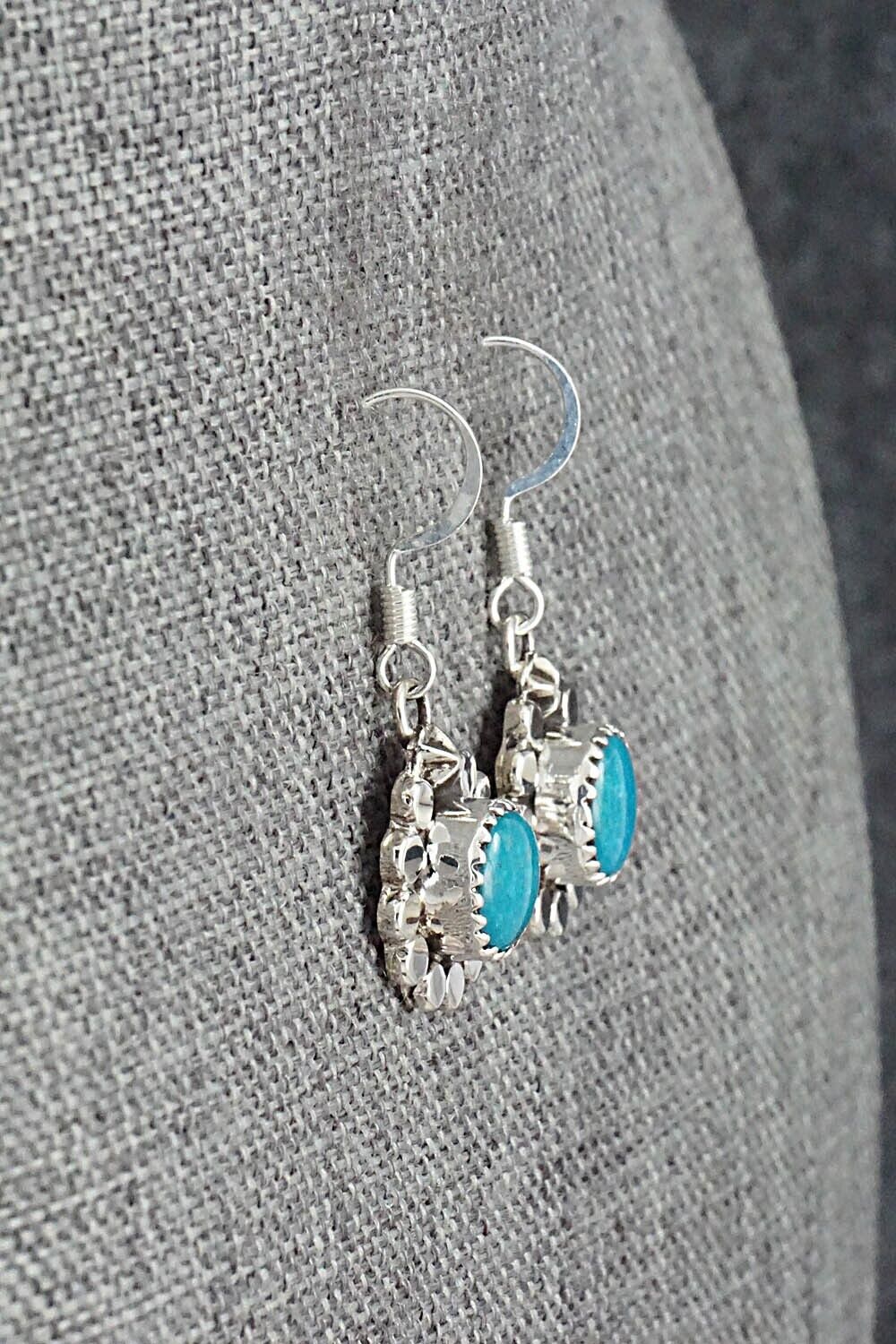 Turquoise & Sterling Silver Earrings - Sandra Parkett