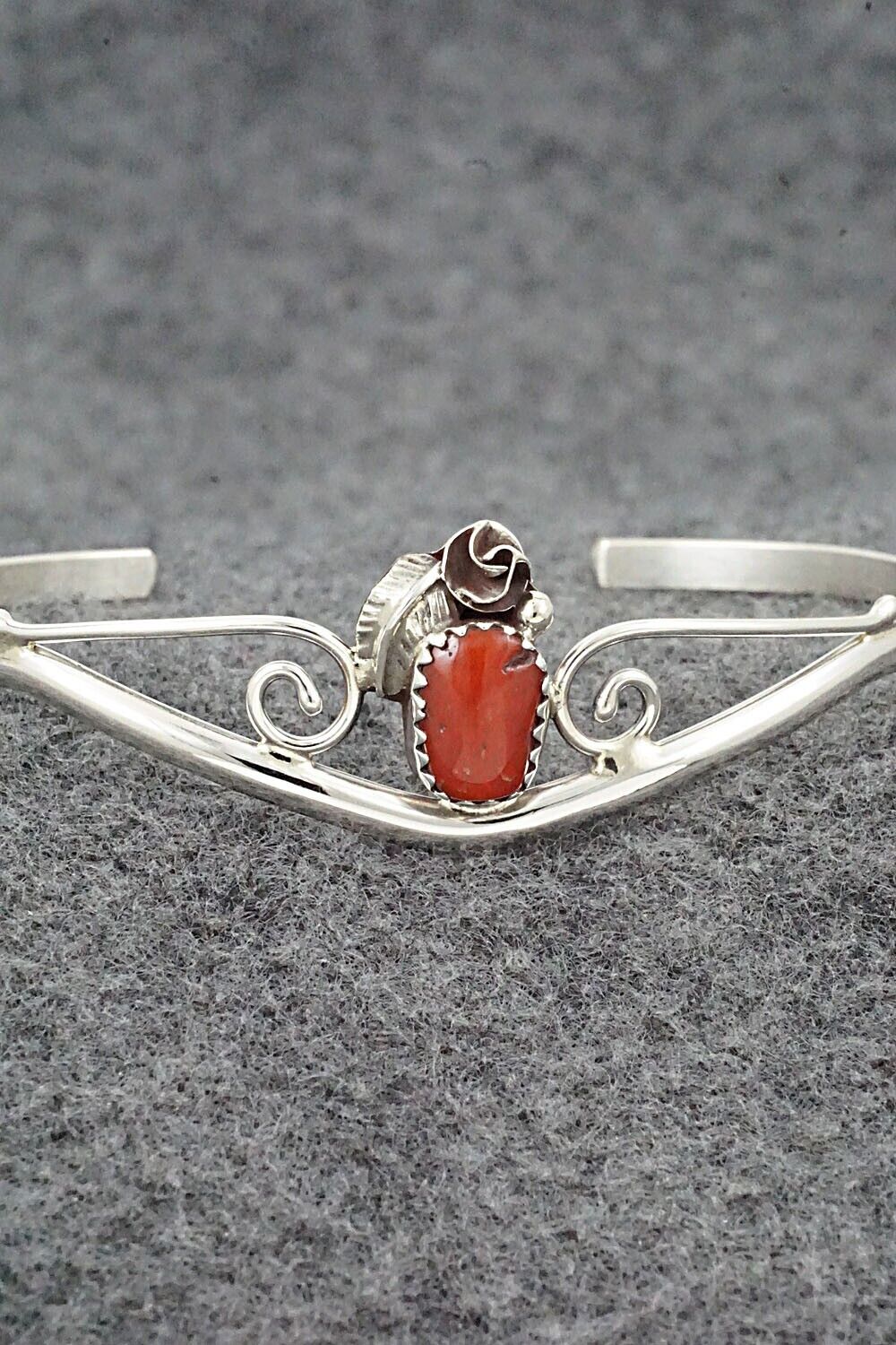 Coral & Sterling Silver Bracelet - Max Calladitto