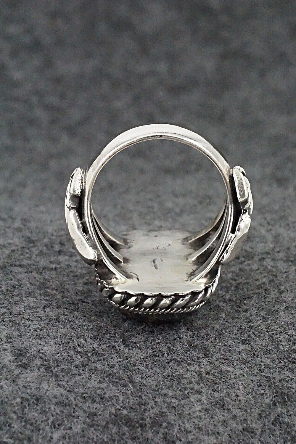 White Buffalo & Sterling Silver Ring - Andrew Vandever - Size 12