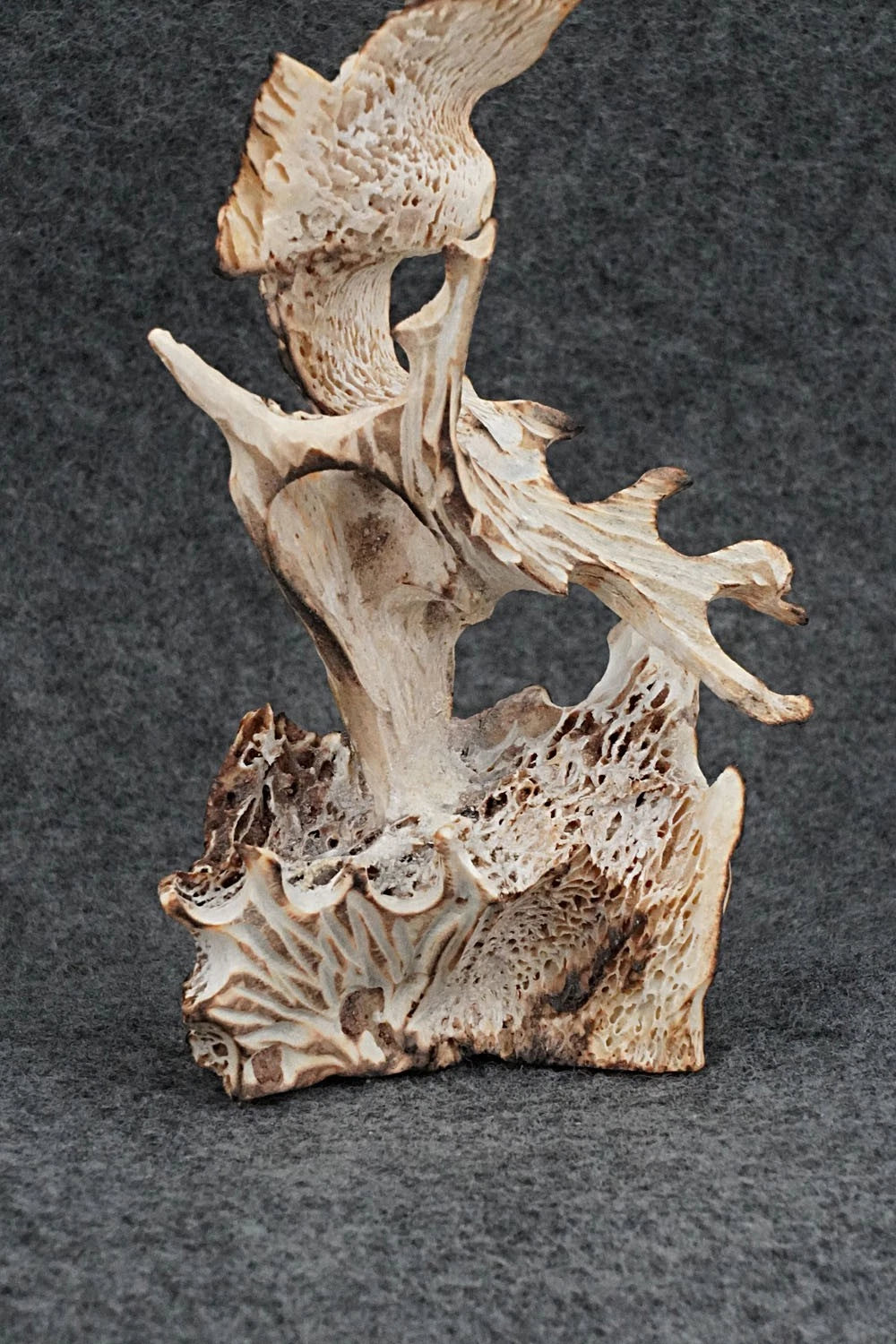 Owl & Eagle Zuni Fetish Carving - Ruben Najera