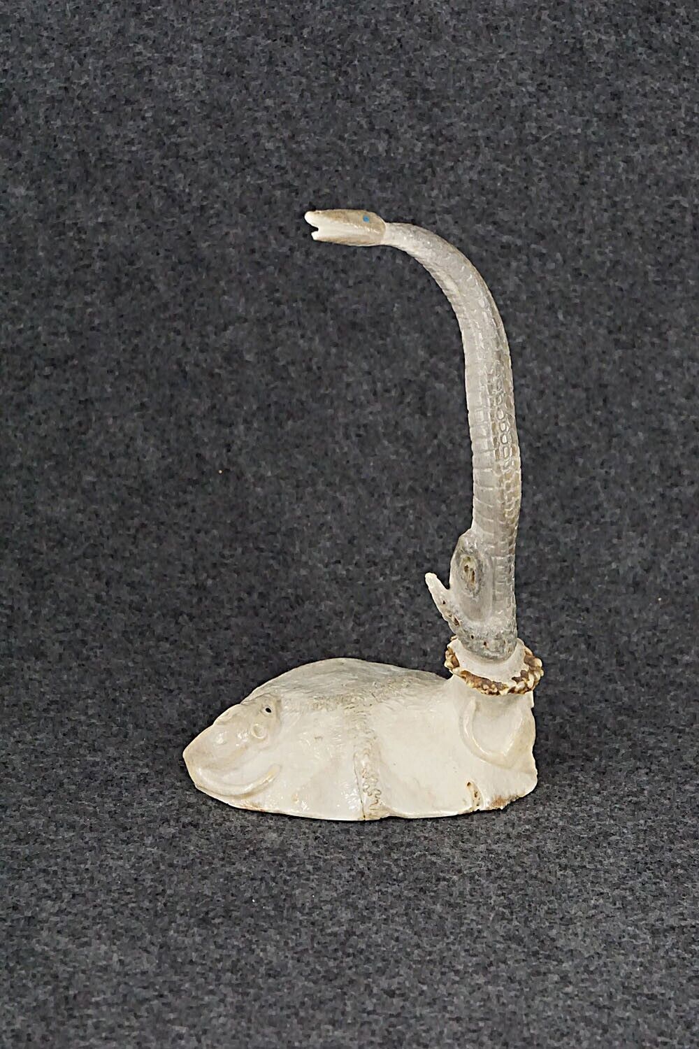 Rattlesnake & Mouse Zuni Fetish Carving - Maxx Laate