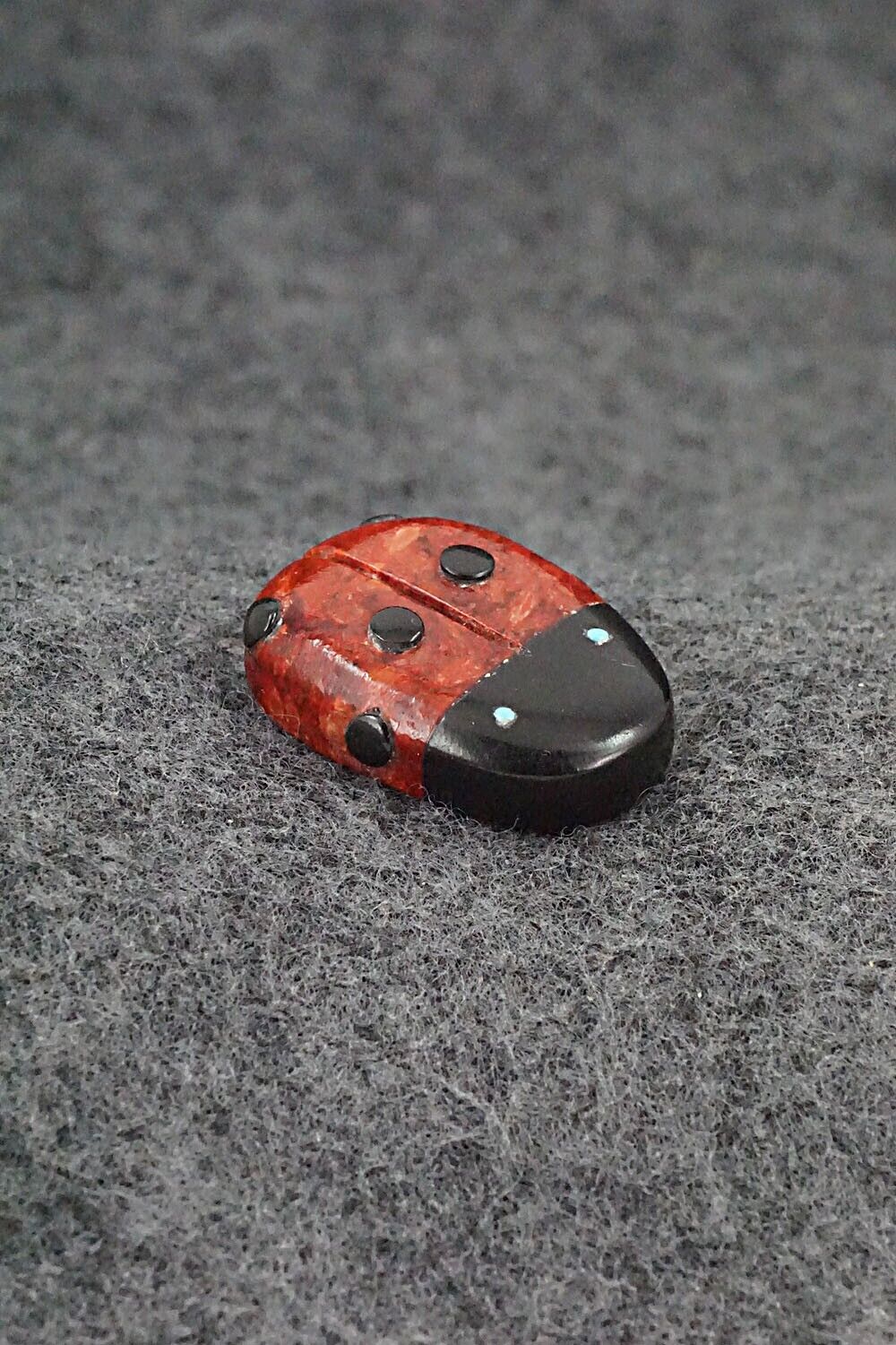 Ladybug Zuni Fetish Carving - Reynold Lunasee