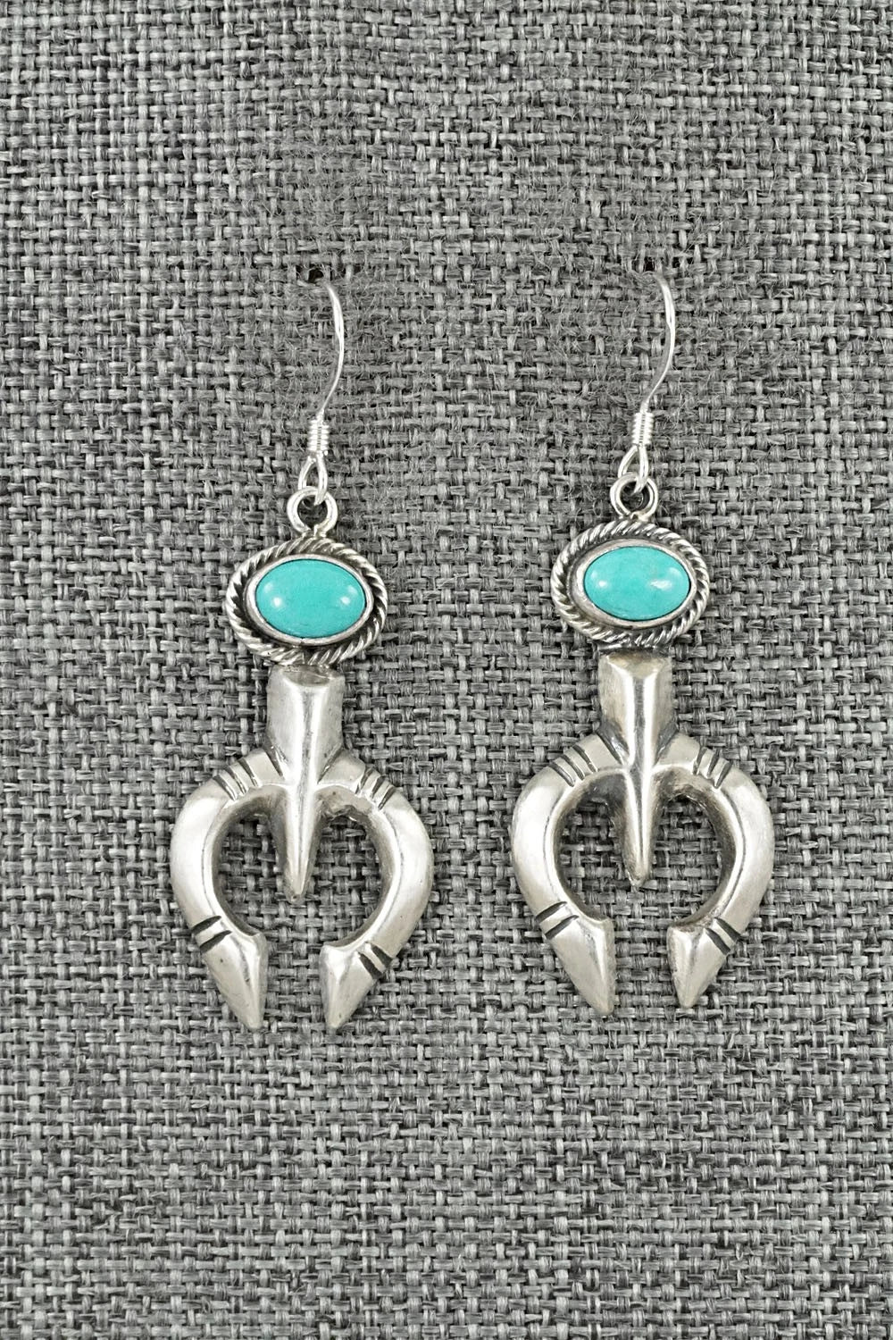 Turquoise & Sterling Silver Earrings - Gary Shorty