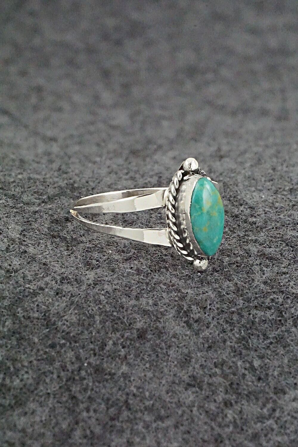 Turquoise & Sterling Silver Ring - Alice Rose Saunders - Size 9