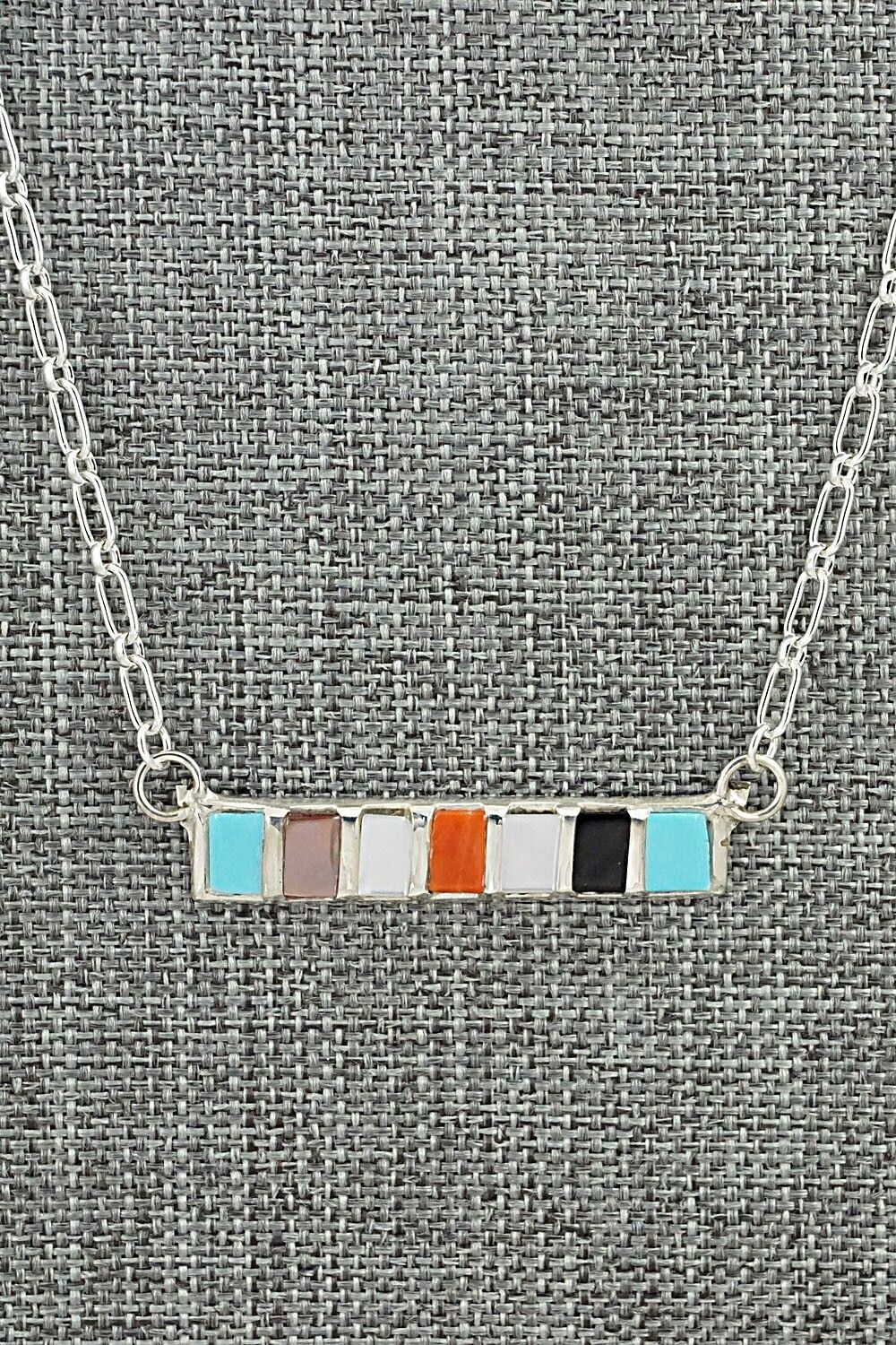 Multi-Stone & Sterling Silver Necklace - Glennetta Luna
