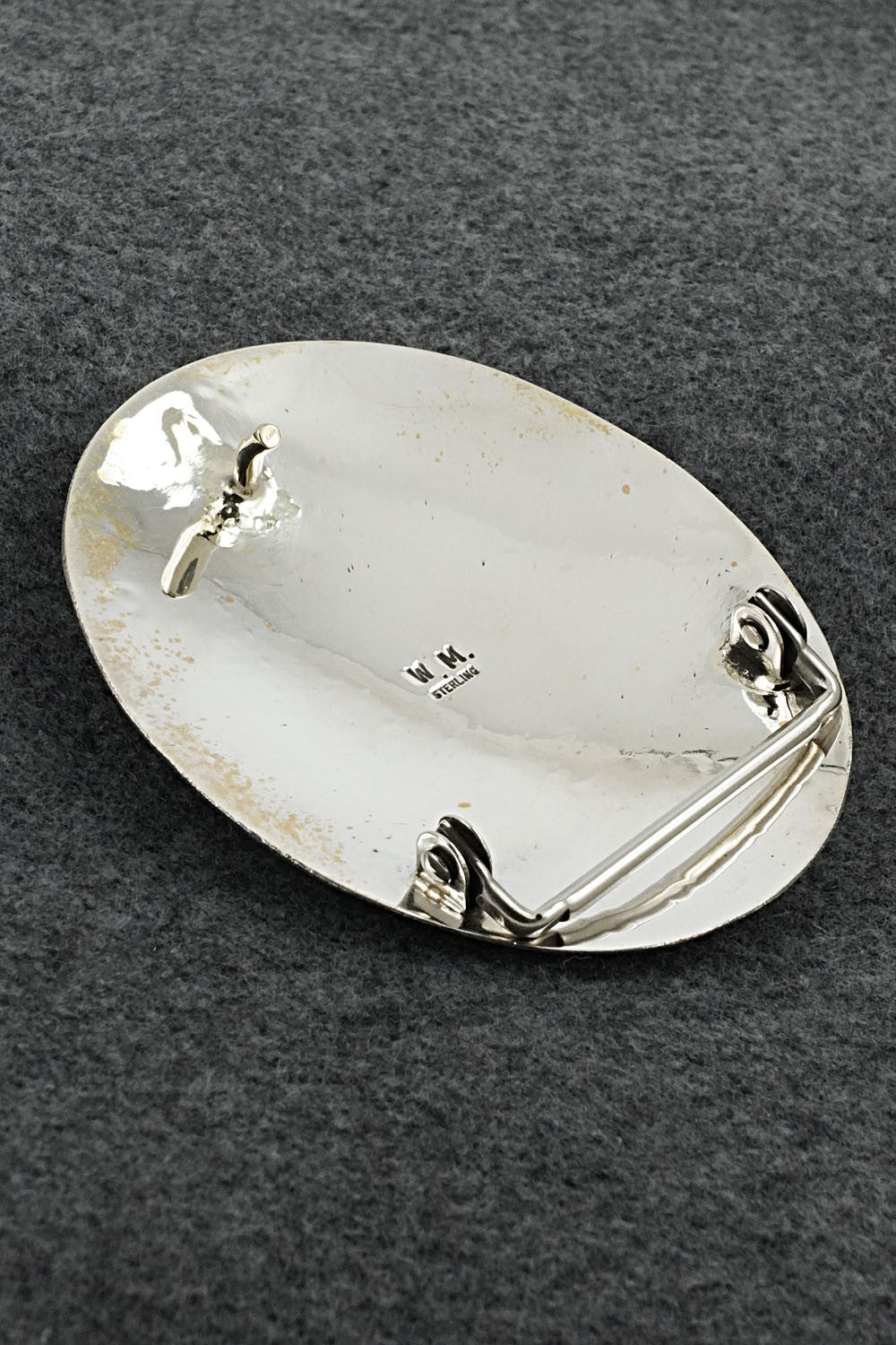 Turquoise & Sterling Silver Belt Buckle - Wilbert Muskett Sr.