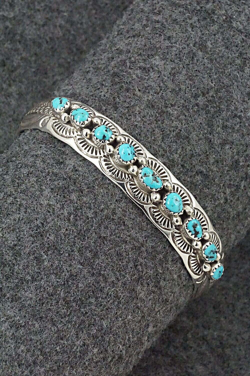 Turquoise & Sterling Silver Bracelet - Grace Silver