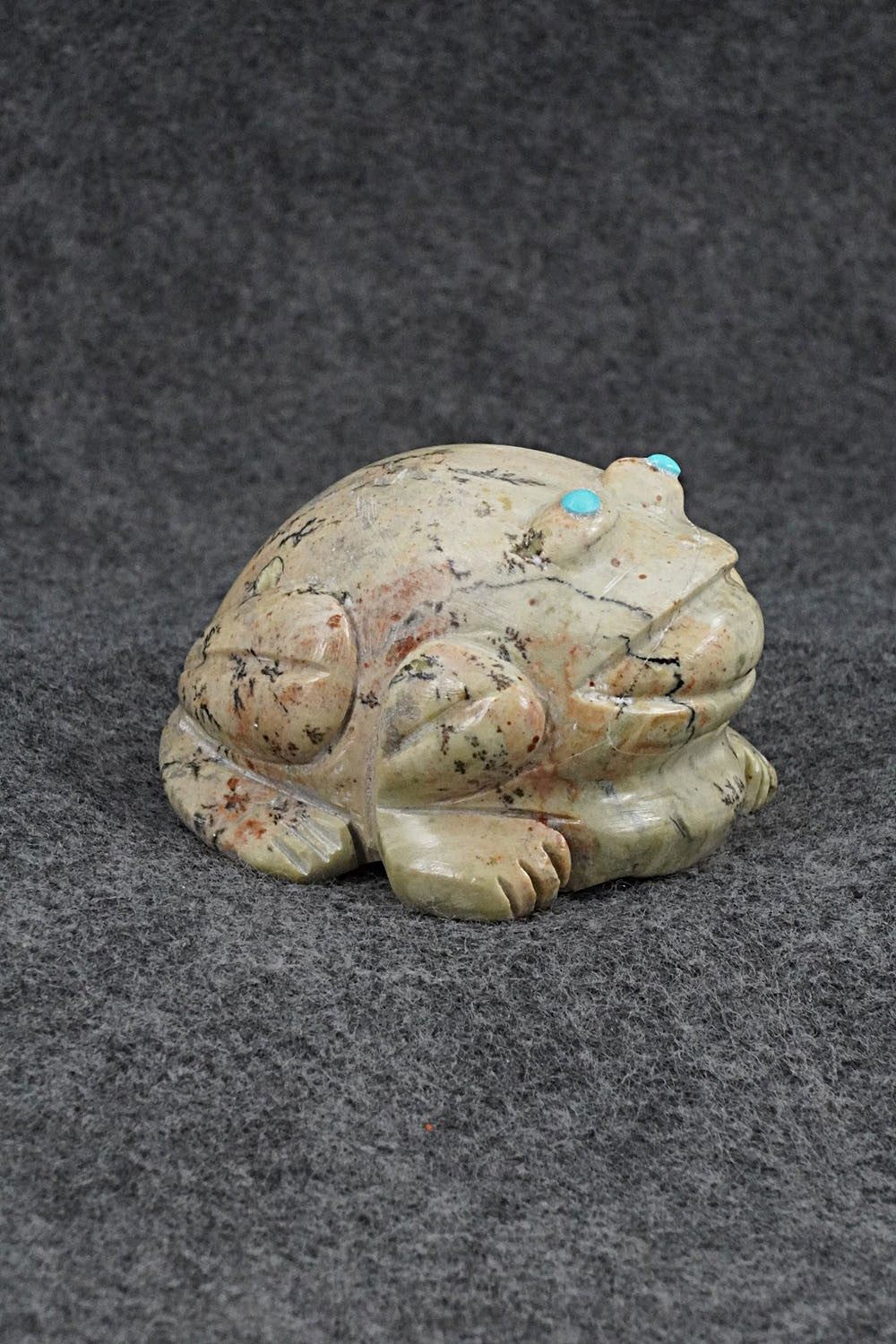Frog Zuni Fetish Carving - Garrick Weeka