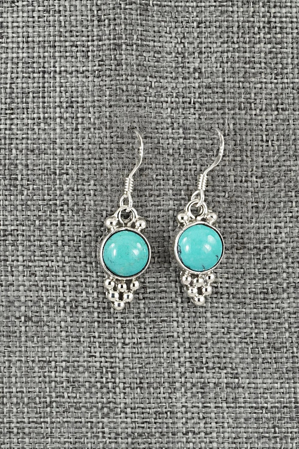 Turquoise & Sterling Silver Earrings - Isabell Yazzie