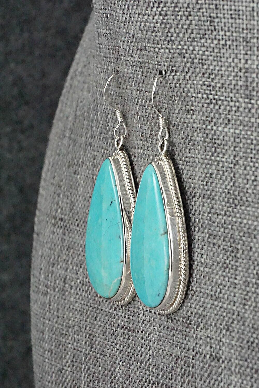 Turquoise & Sterling Silver Earrings - Sharon McCarthy