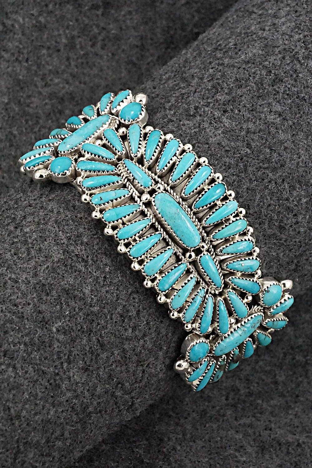 Turquoise & Sterling Silver Bracelet - Erick Wilson