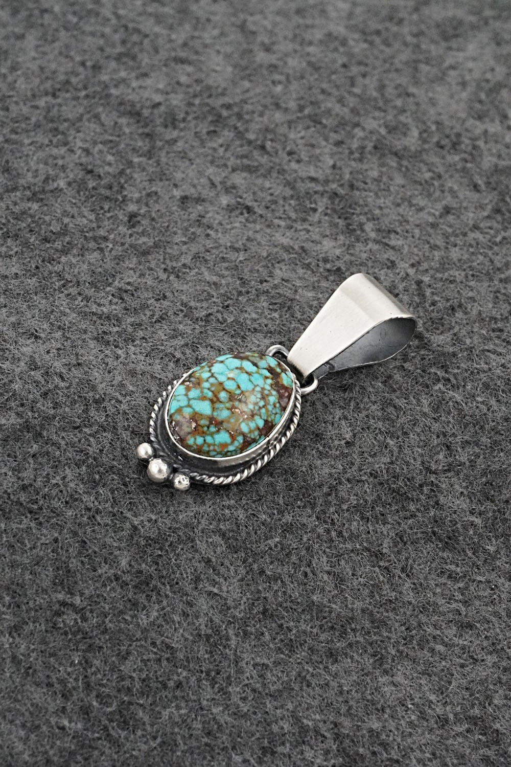 Turquoise & Sterling Silver Pendant - Rena Begay