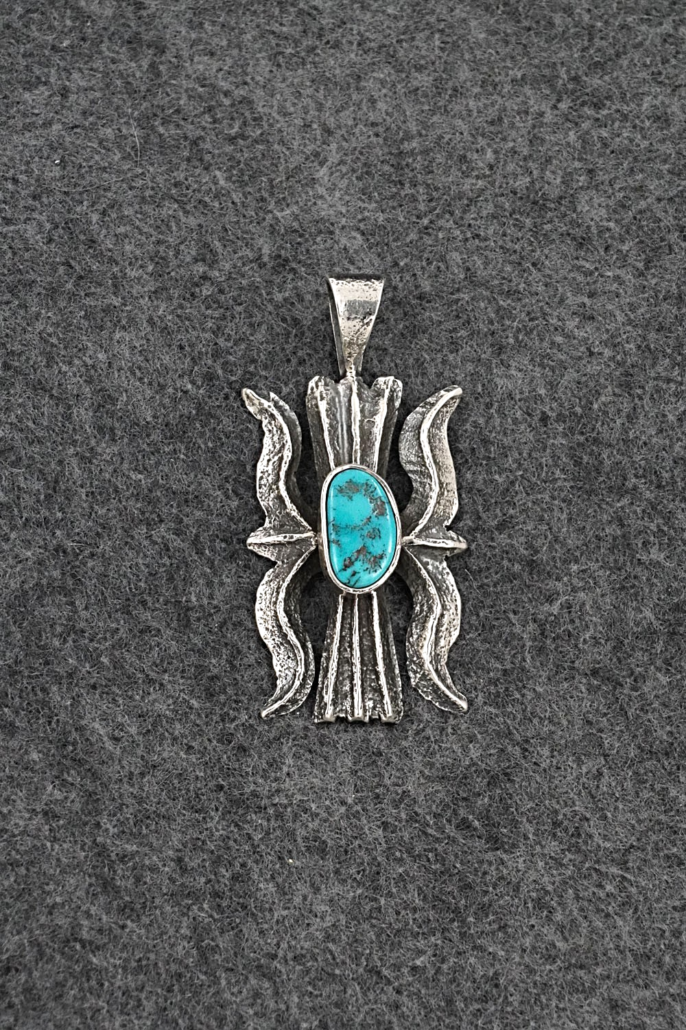 Turquoise & Sterling Silver Pendant - Cody Noble