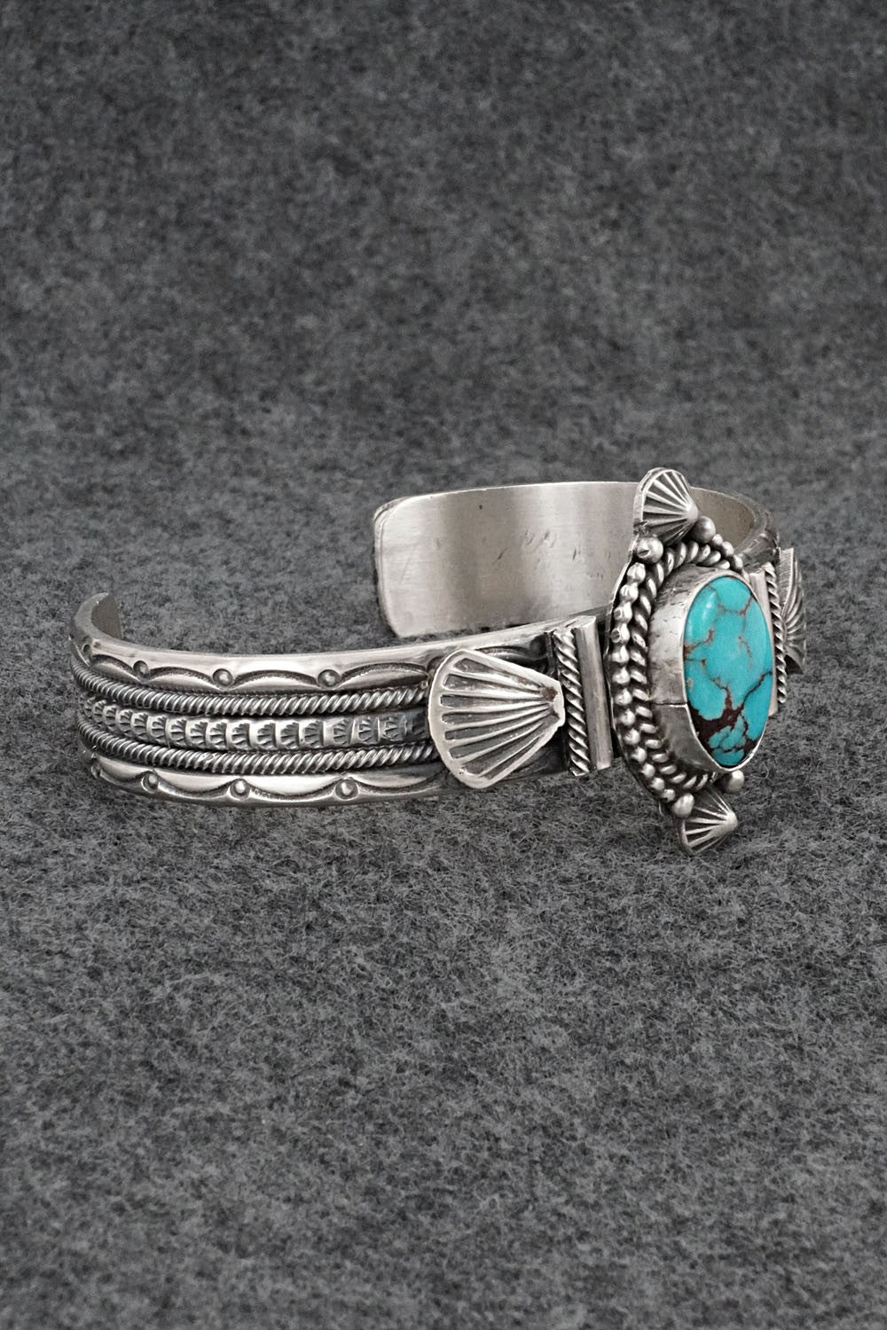 Turquoise & Sterling Silver Bracelet - Michael Calladitto