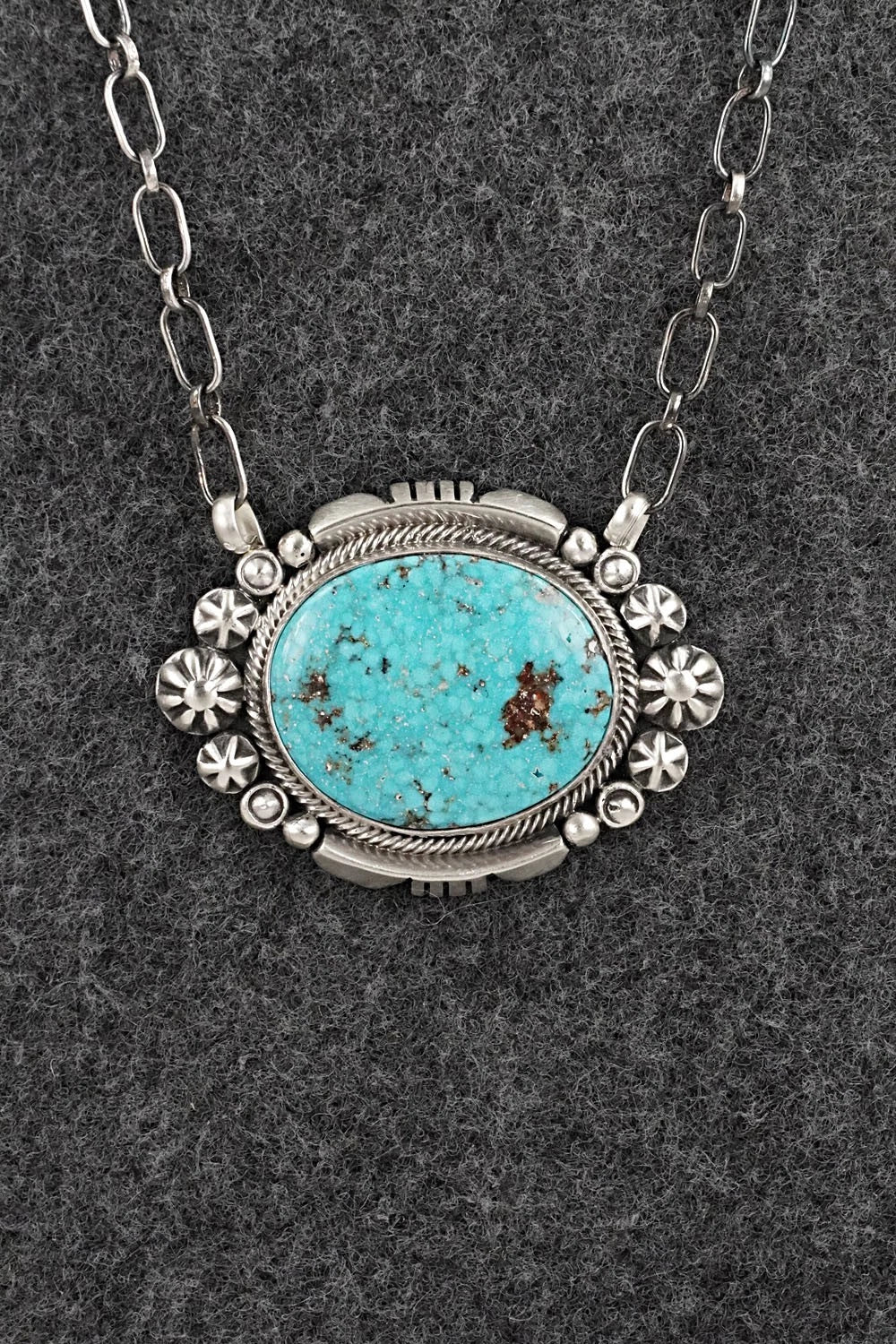 Turquoise & Sterling Silver Necklace - Daniel Benally