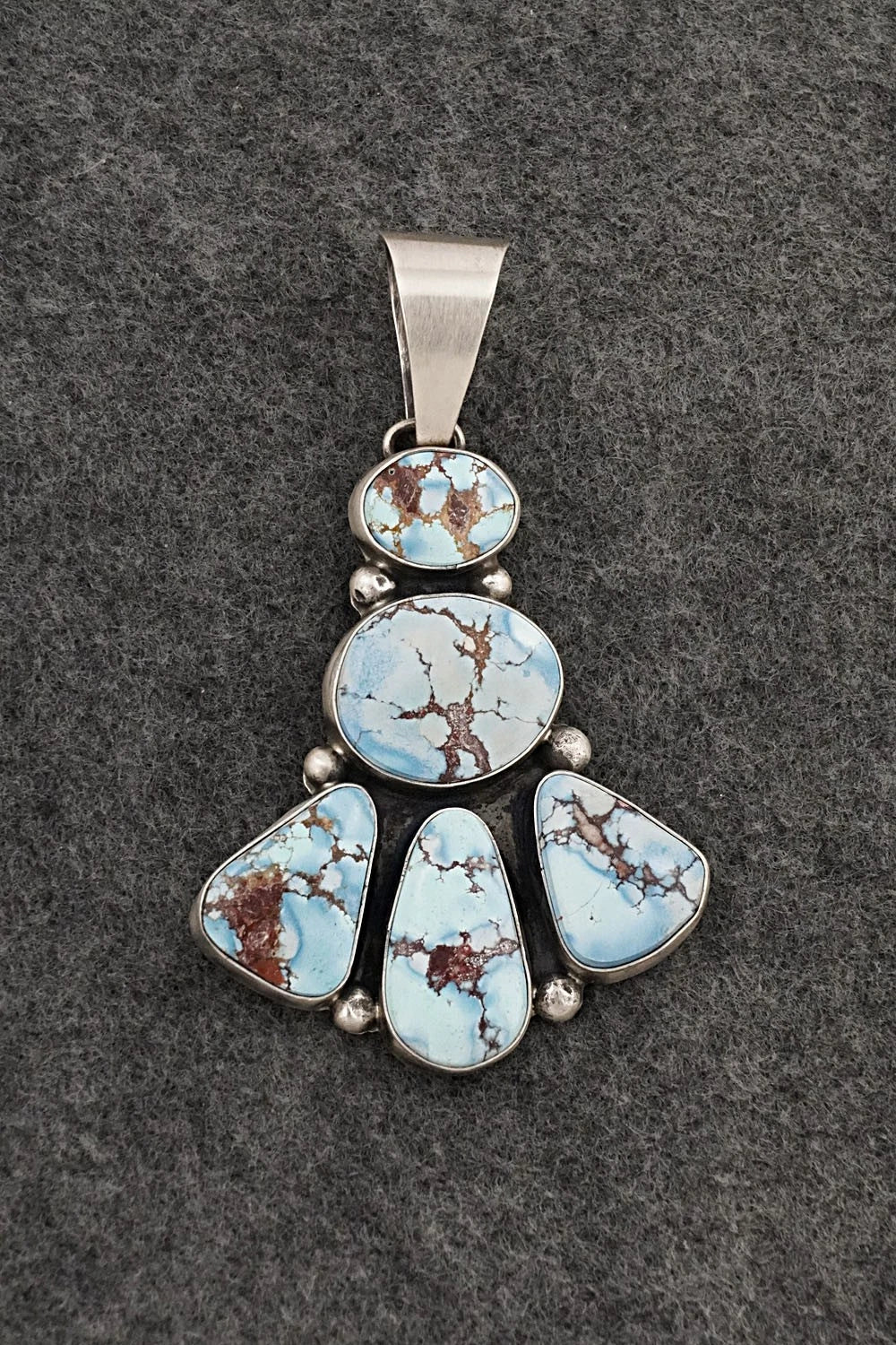 Turquoise & Sterling Silver Pendant - Darrin Livingston