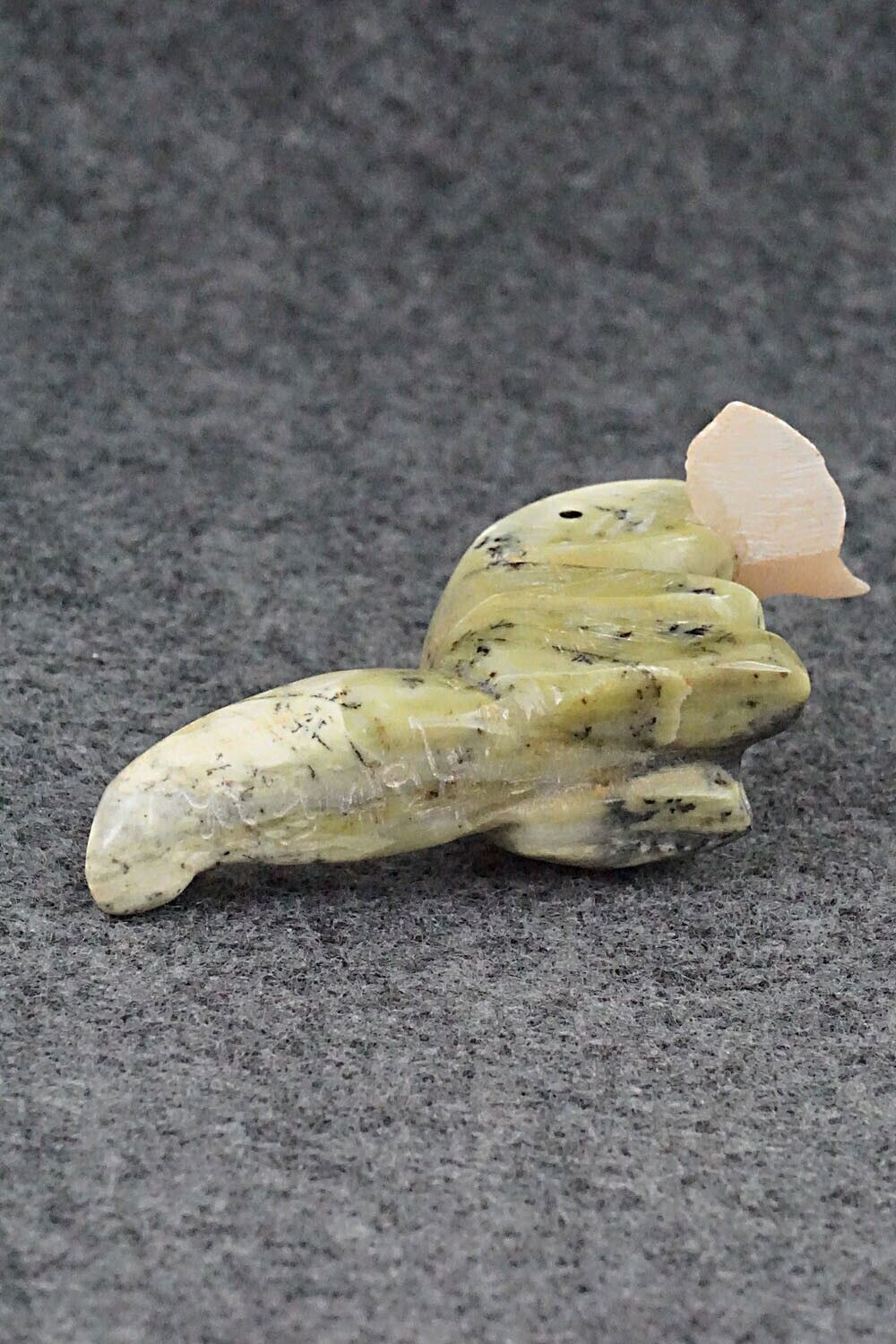 Otter with Fish Zuni Fetish Carving - Justin Red Elk