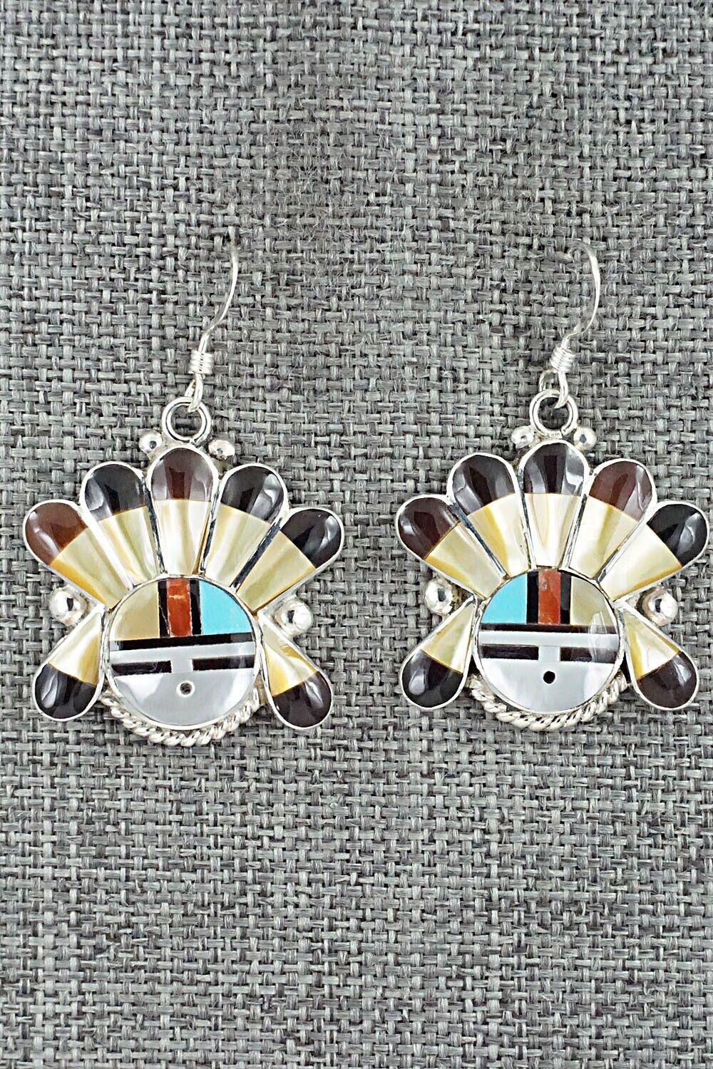 Multi-Stone & Sterling Silver Earrings - Clarence Niha
