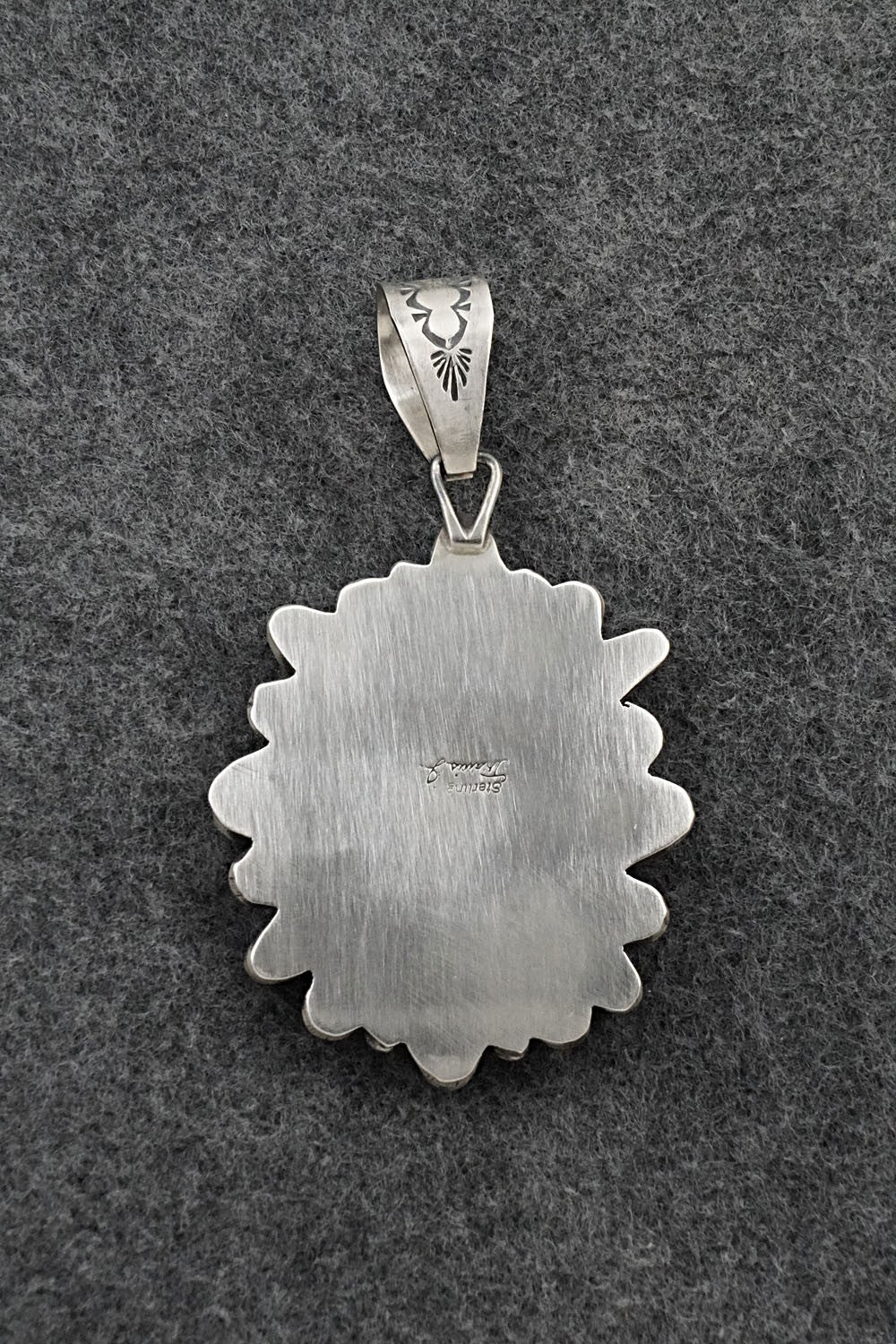 Turquoise & Sterling Silver Pendant - Travis Jim
